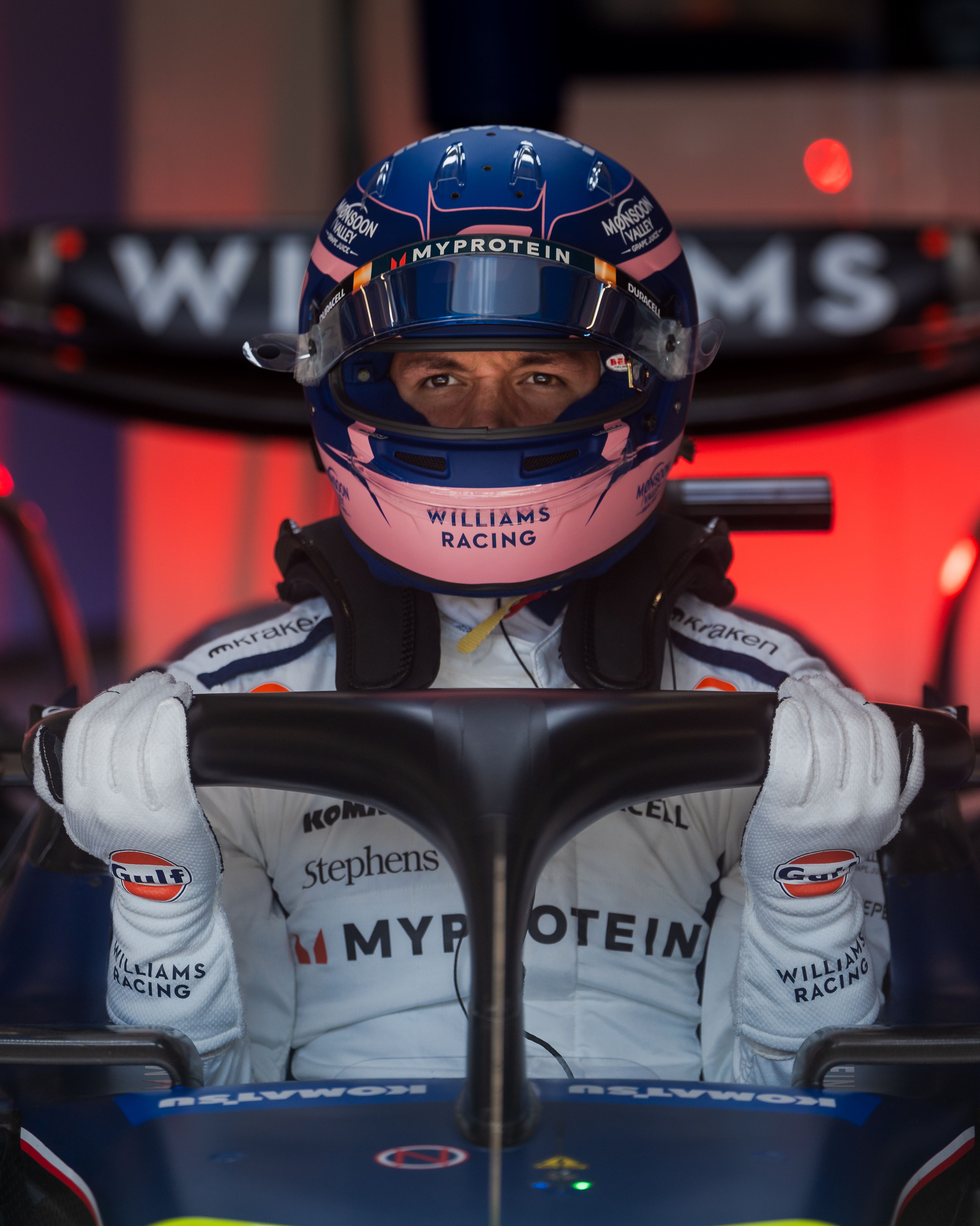 Pit lane start for Albono.