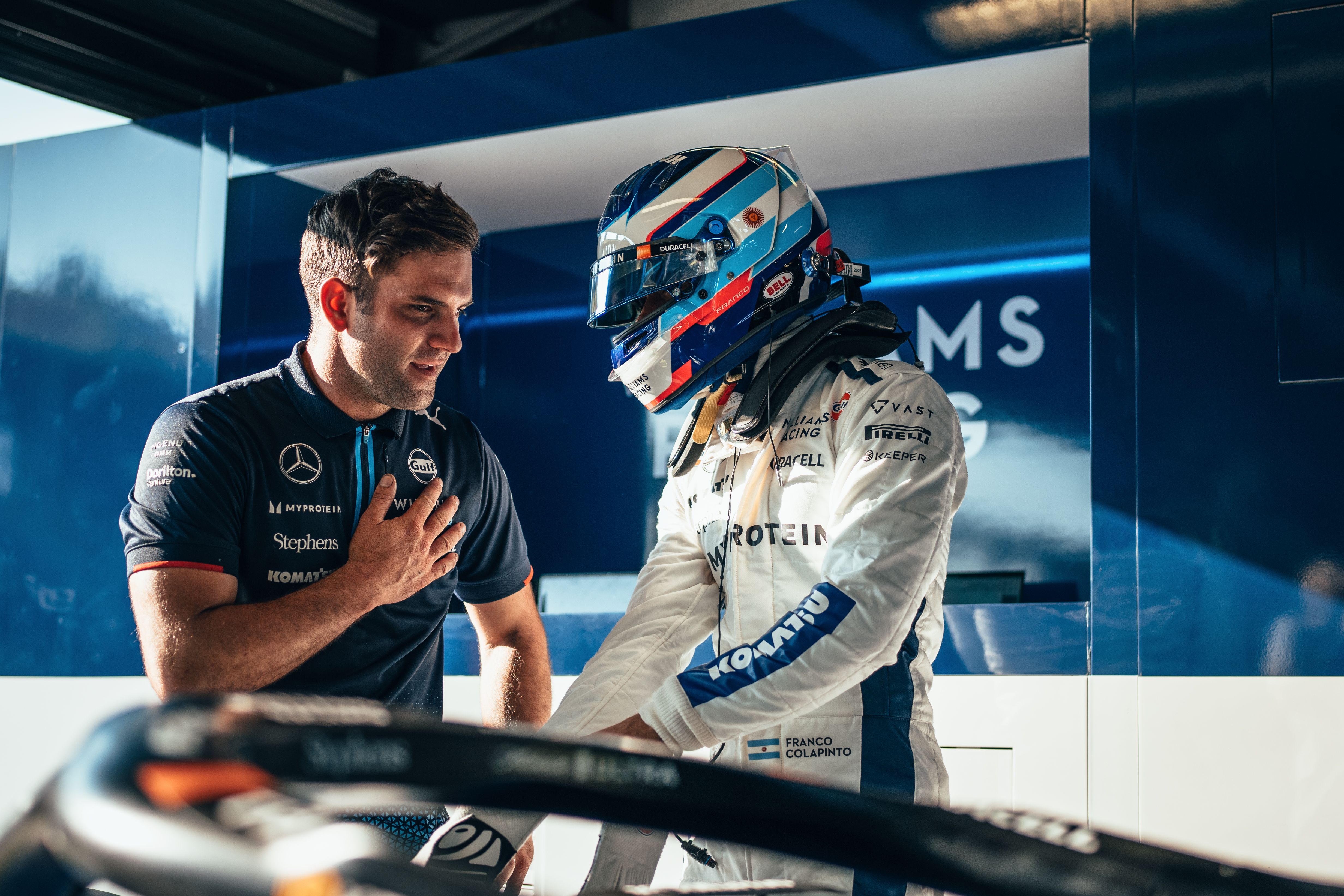 Ready for his seat fit.