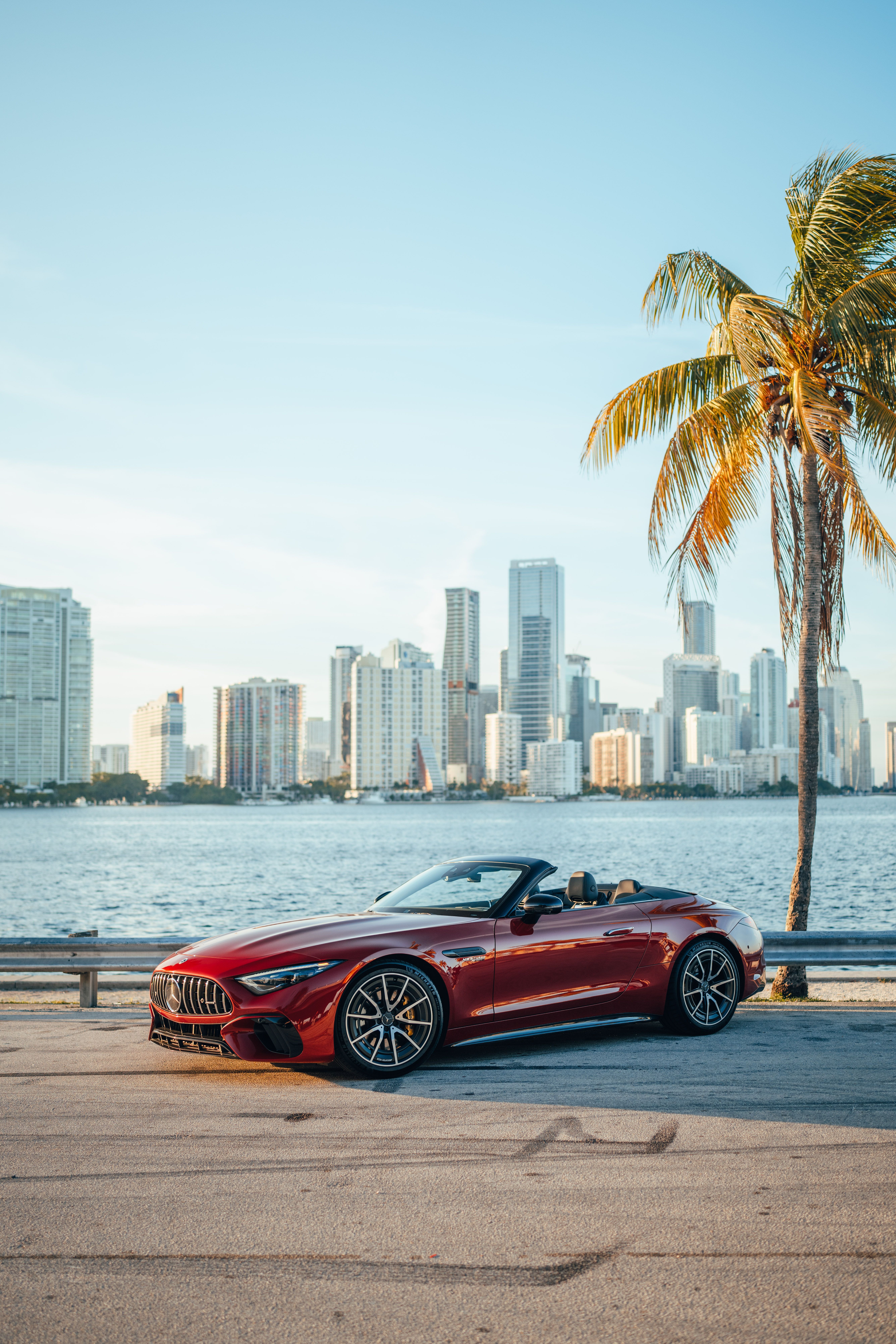 Ride of choice? The Mercedes-AMG SL55.