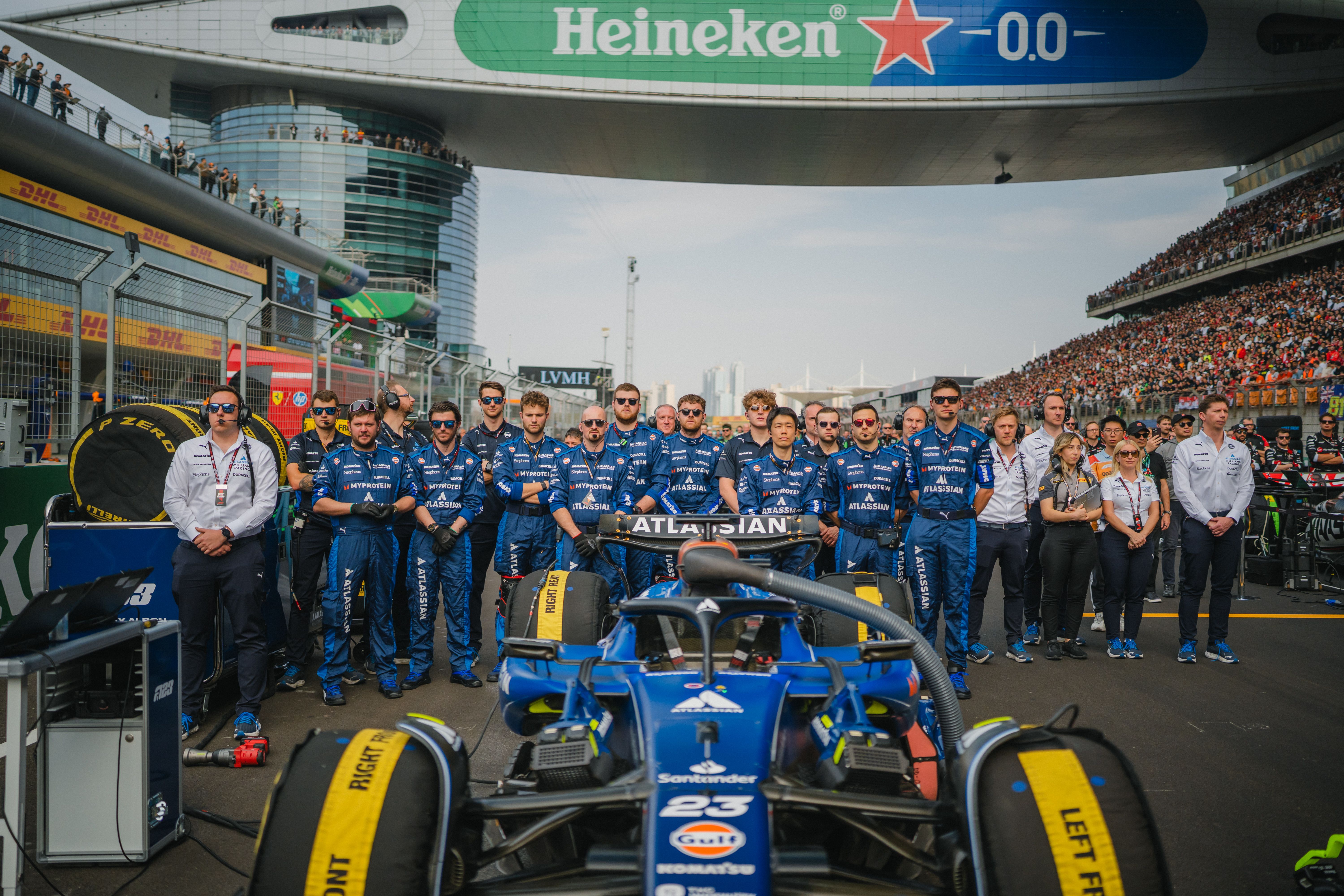 Standing for the national anthem