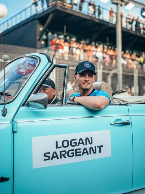 Nice cap, Logan. Happy with his ride.