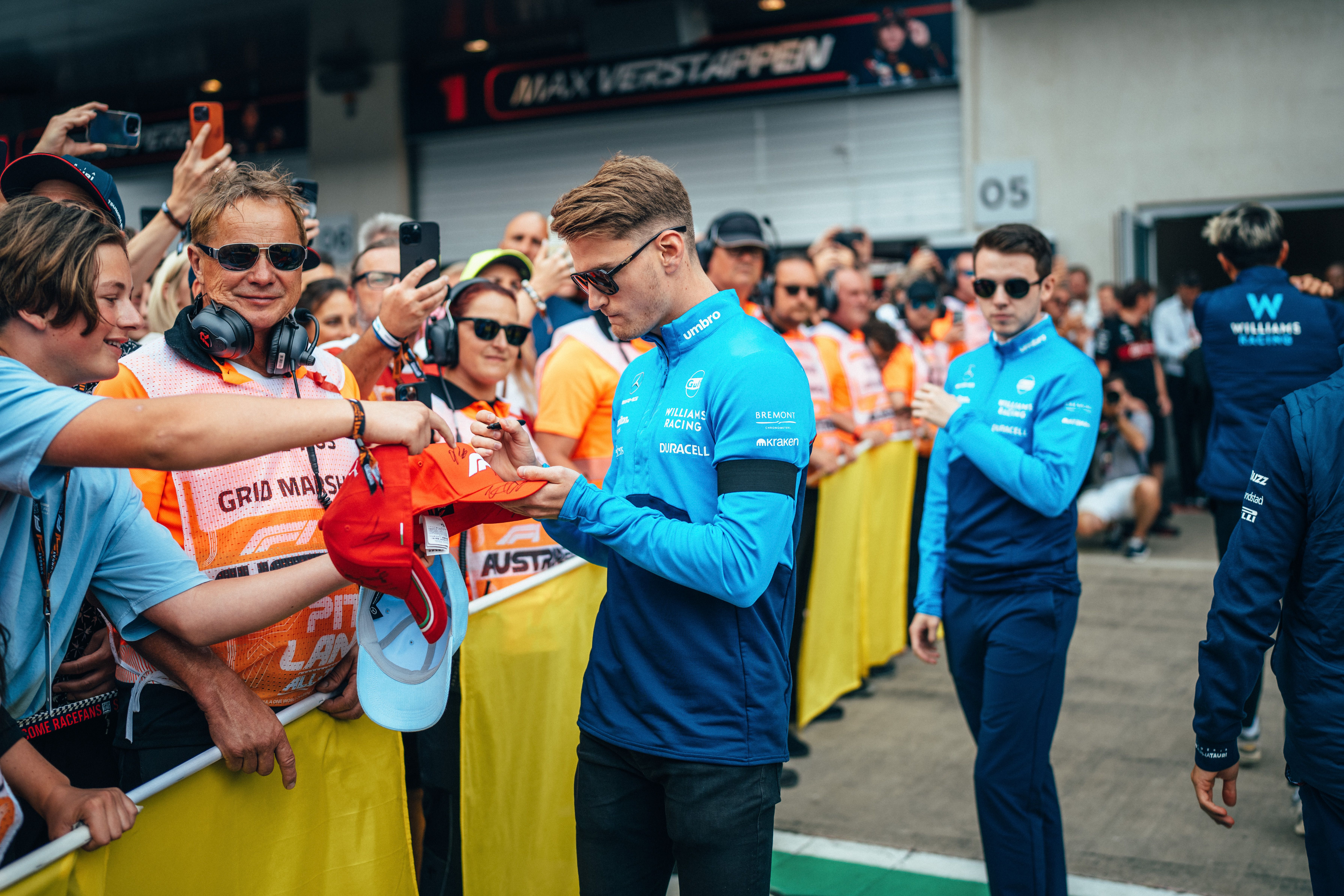 Logan makes time to meet the fans before lights out.