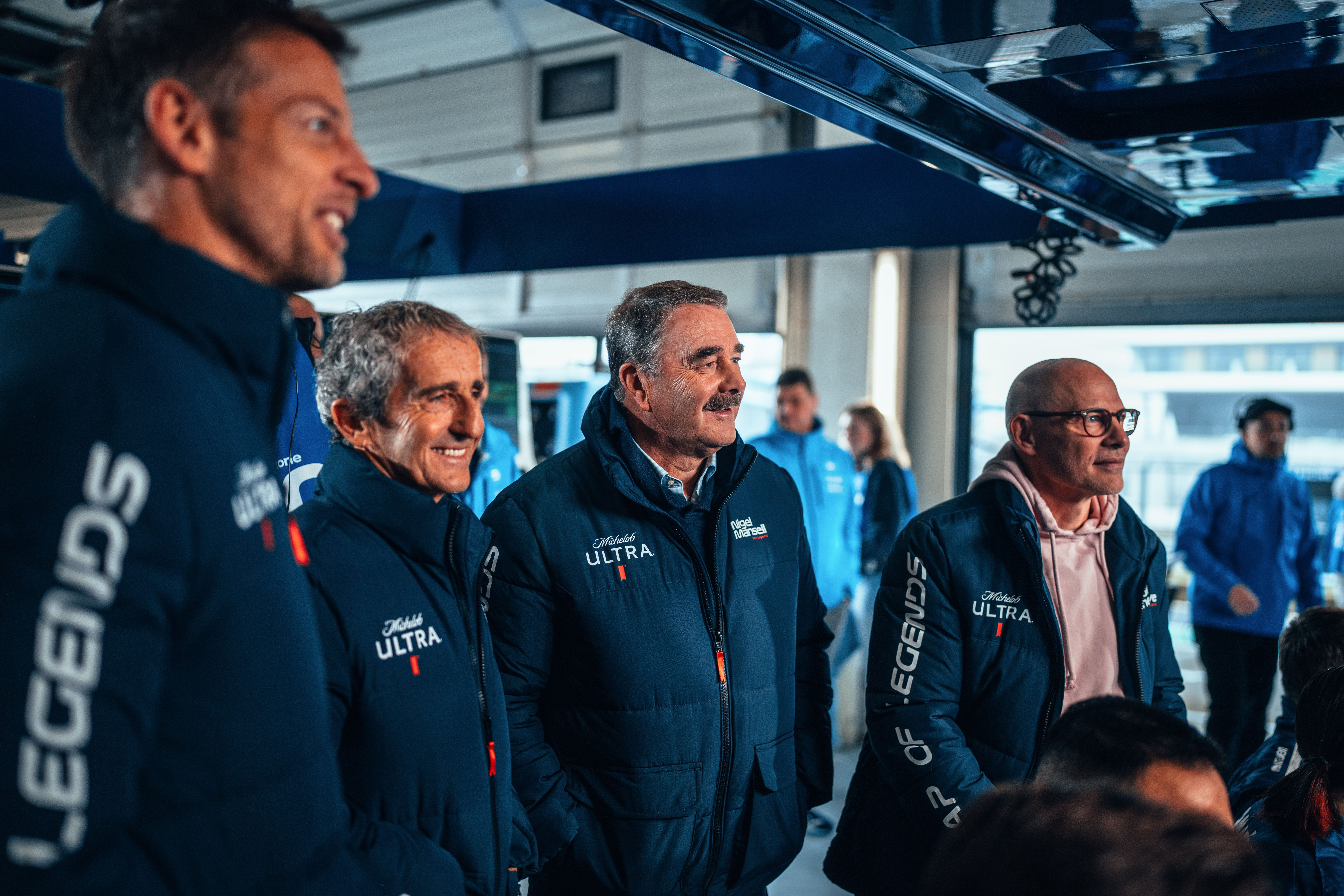 Watching each other battle it out.