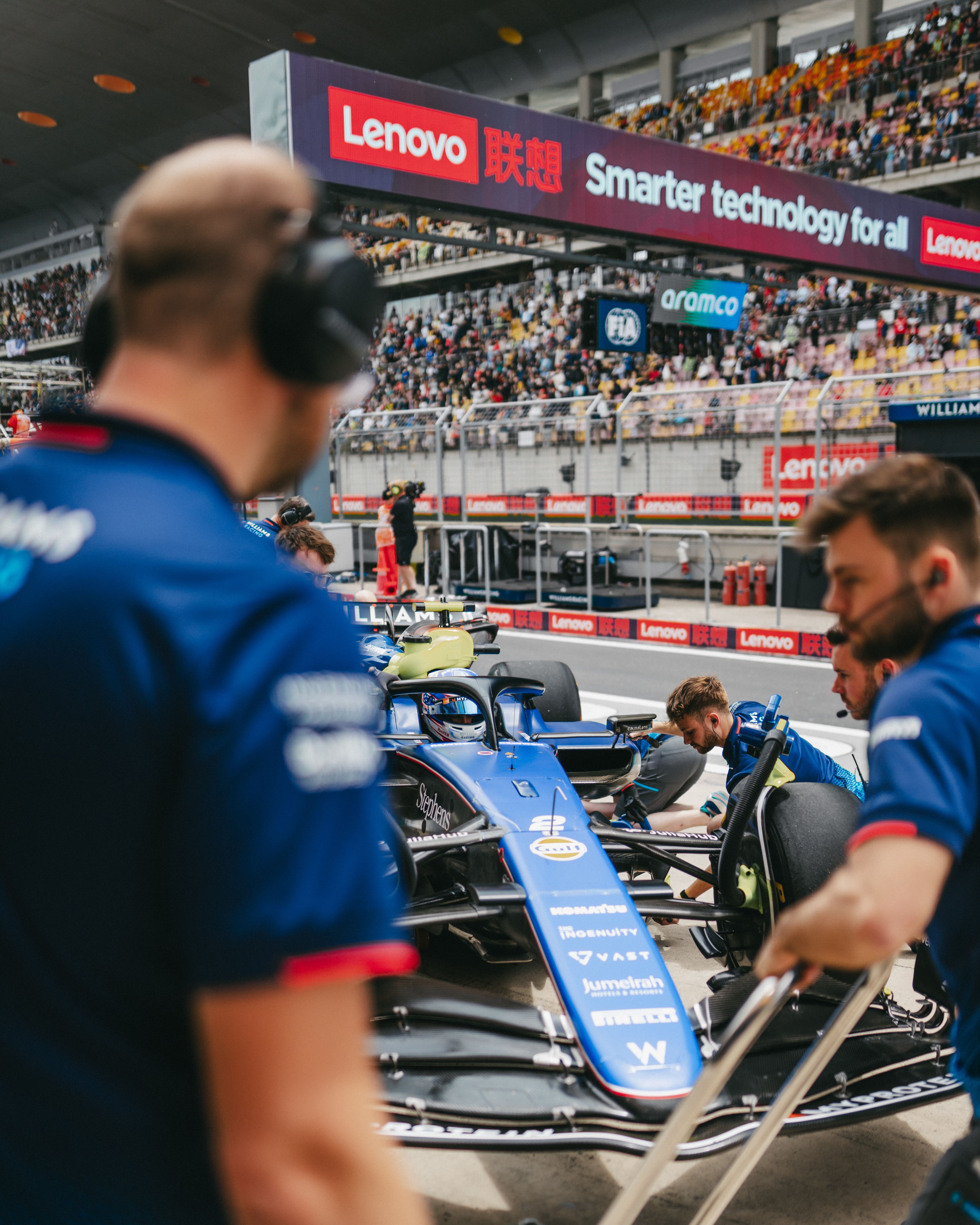 We make a quick turnaround for Logan to return back to the track.