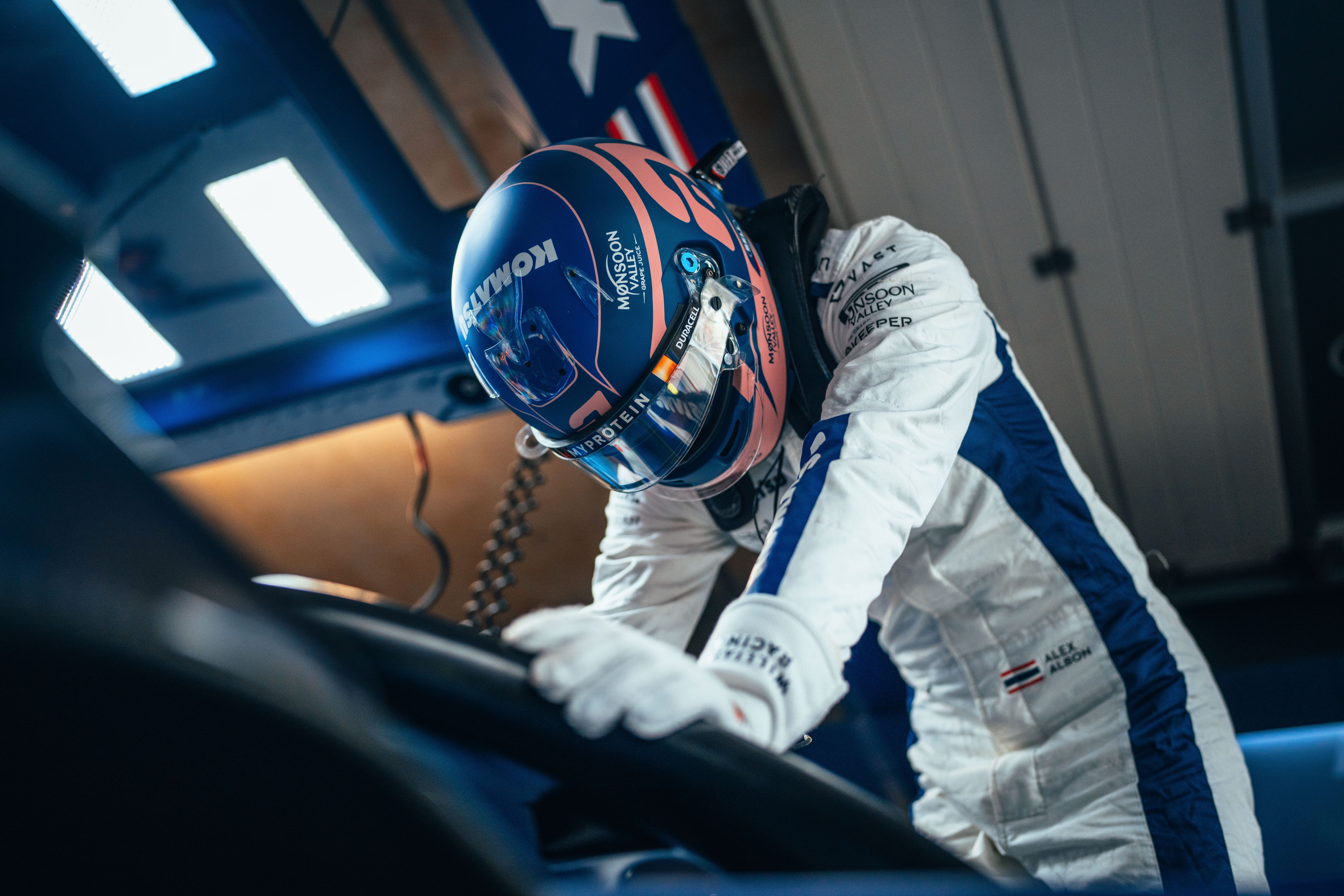 Climbing in for FP3.