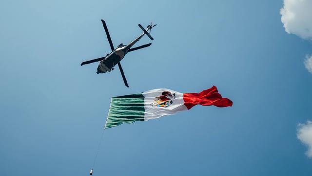 Literally flying the flag in Mexico.