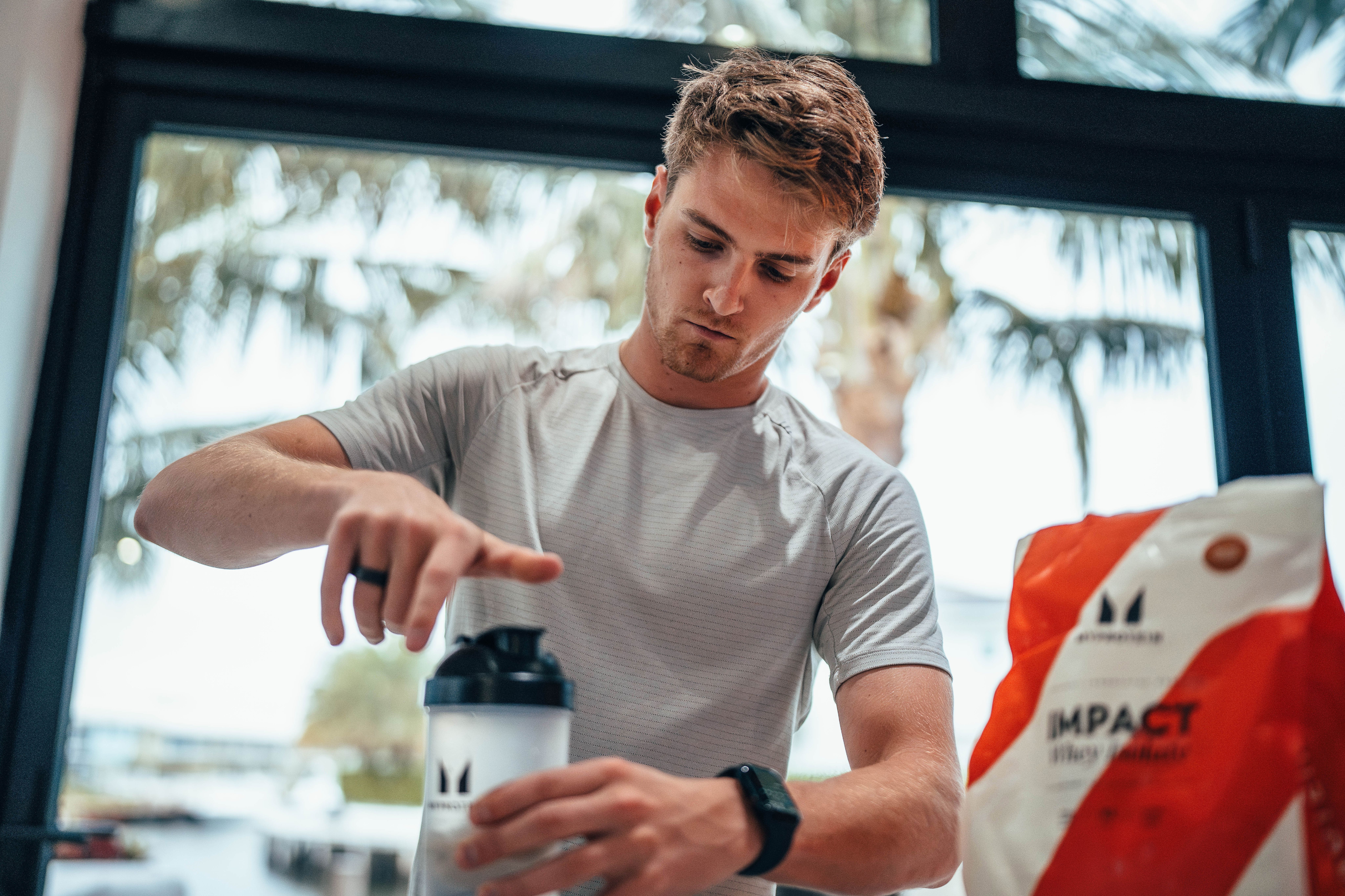 Getting set for a run.