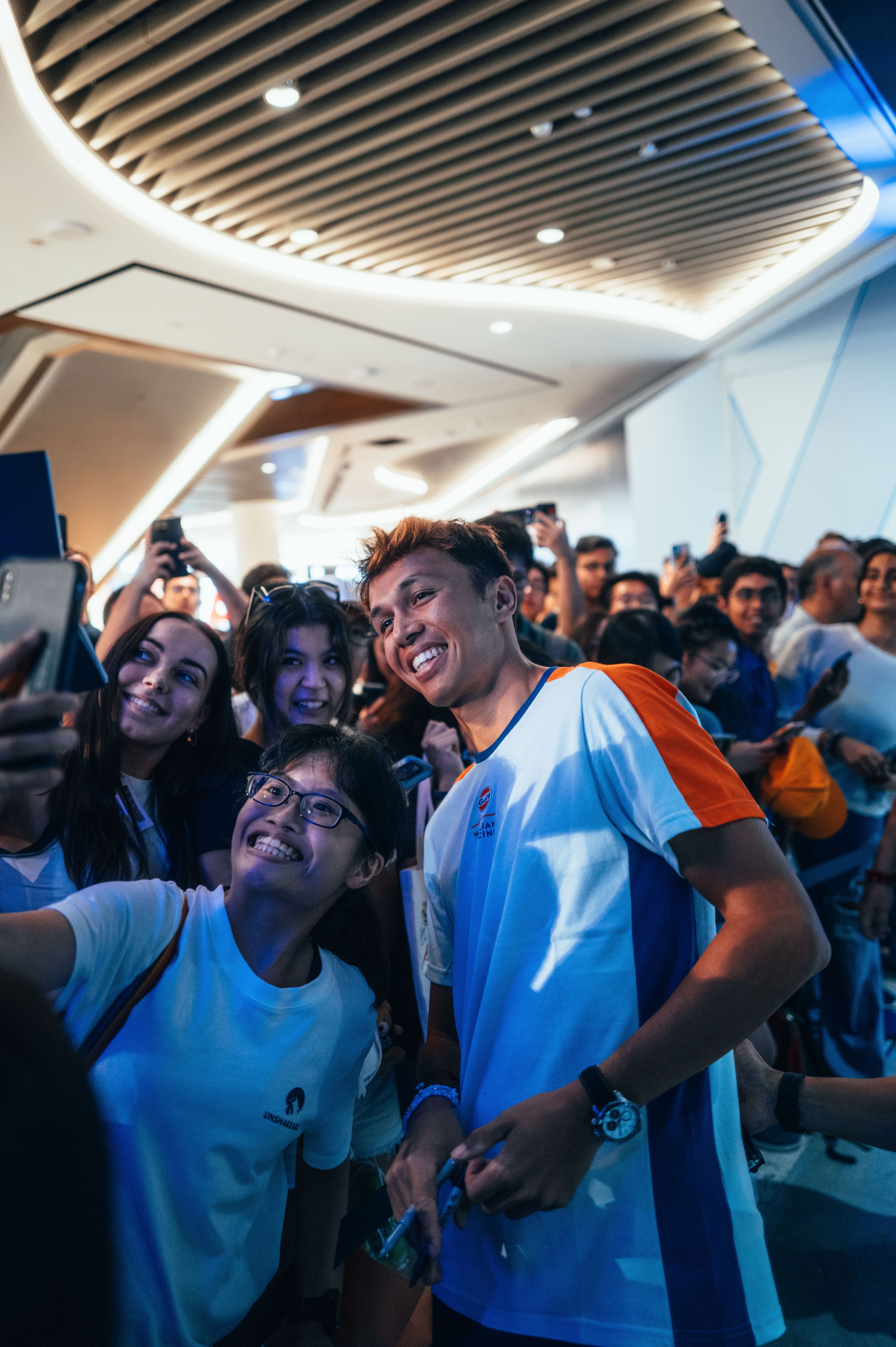 Saying hi to those right at the very back.