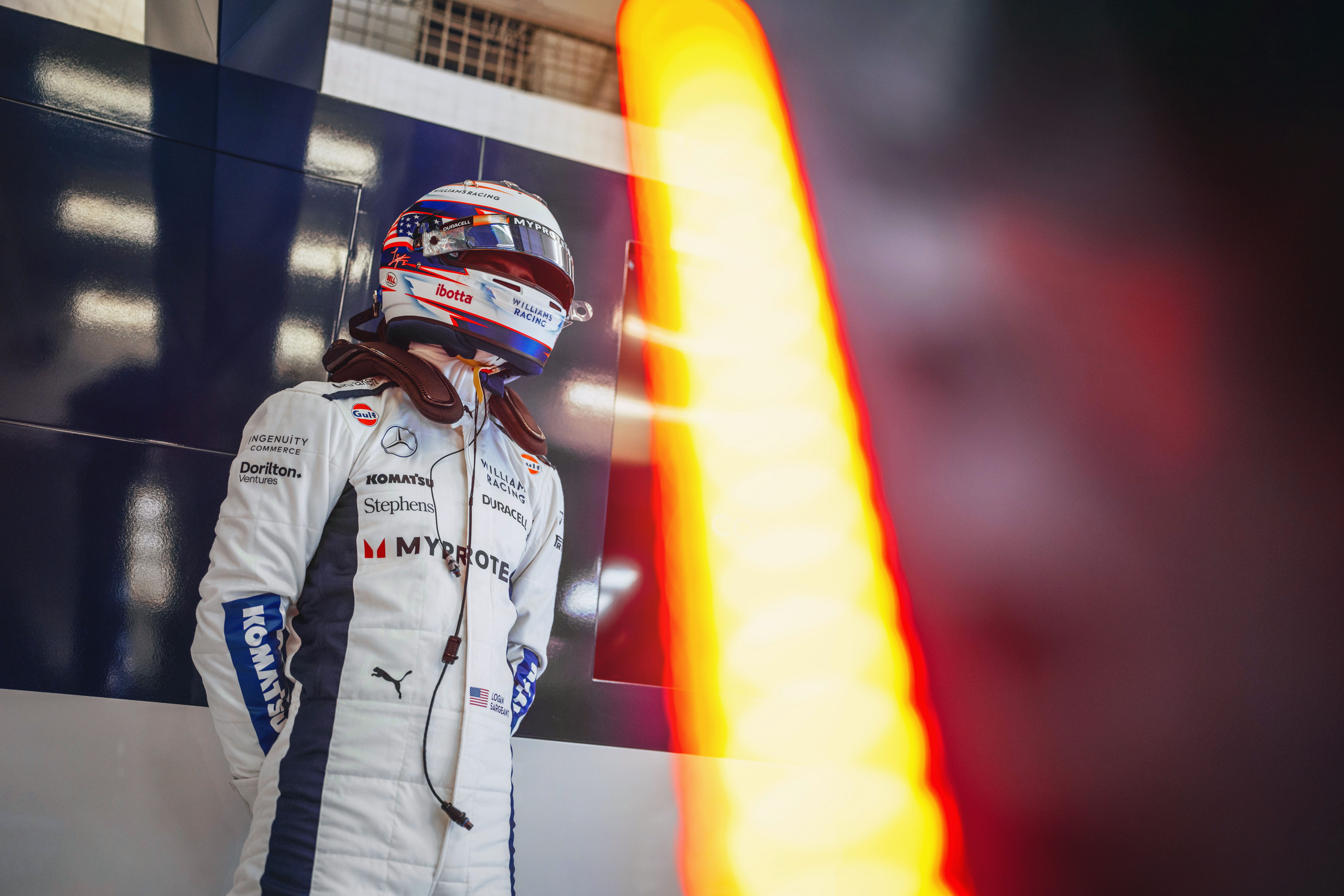 Set for an entire day behind the wheel of the FW46.