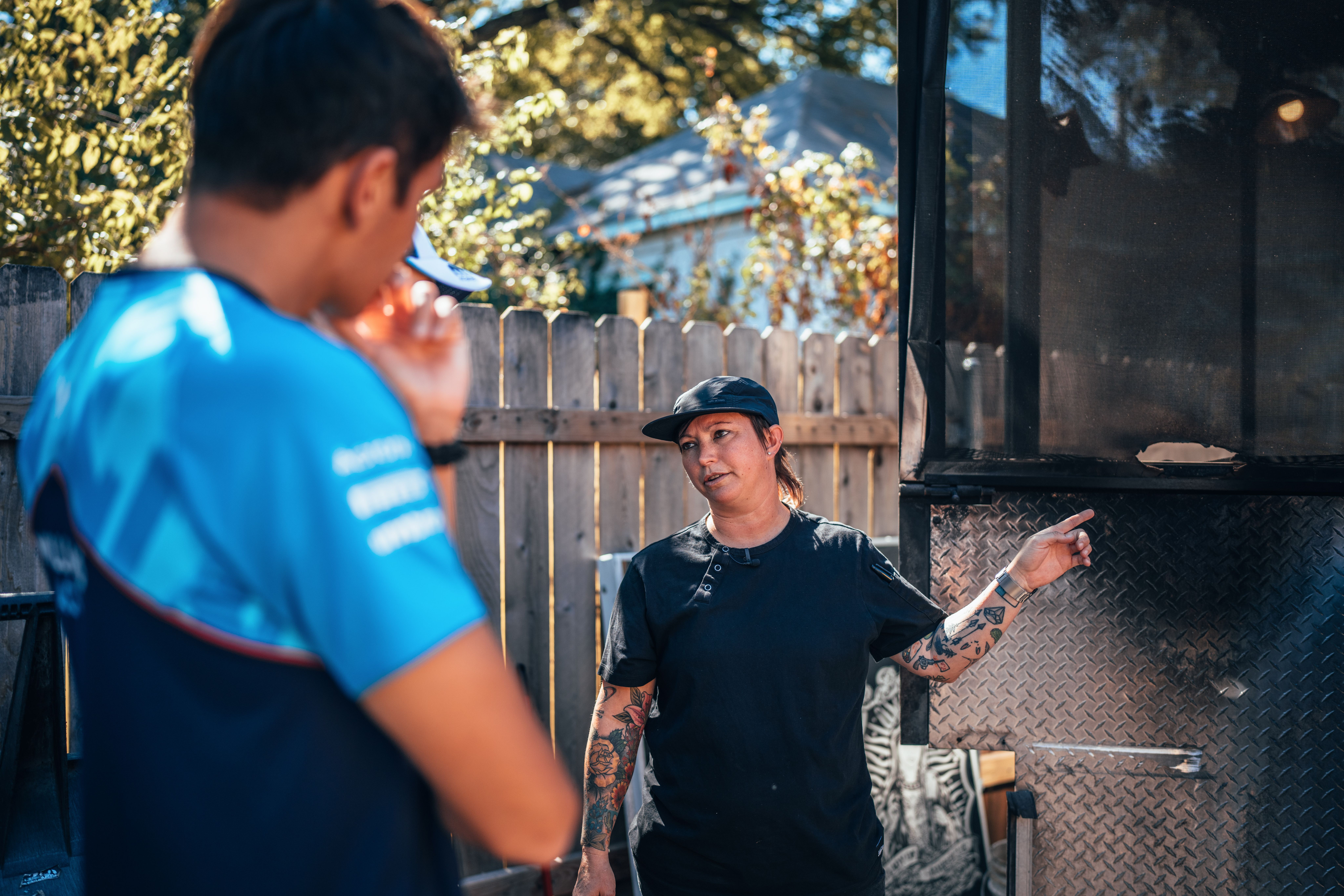 Ali was kind enough to guide us through their barbeque process.