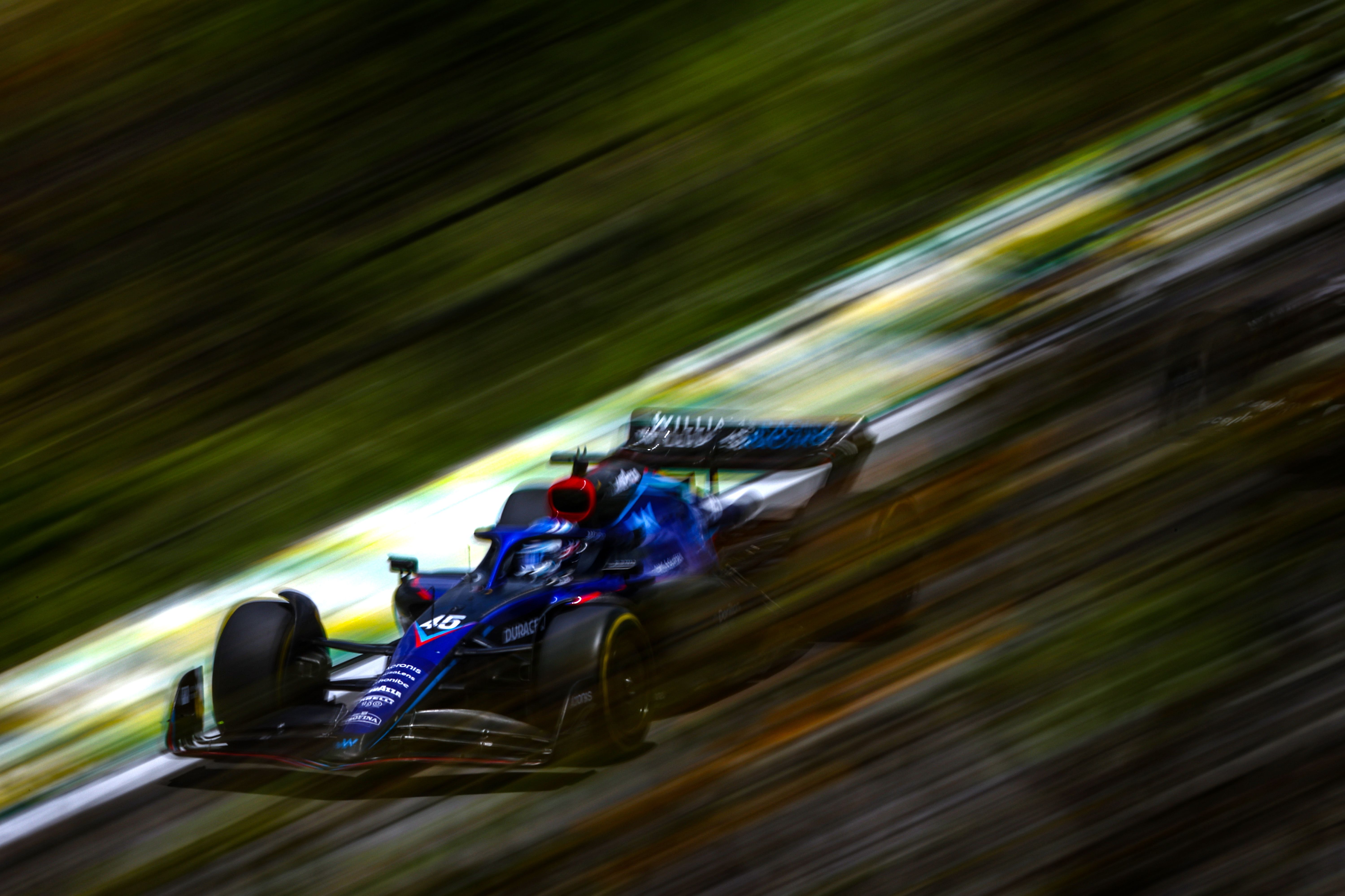 Car 45 puts in 28 laps around the 15-corner Interlagos.