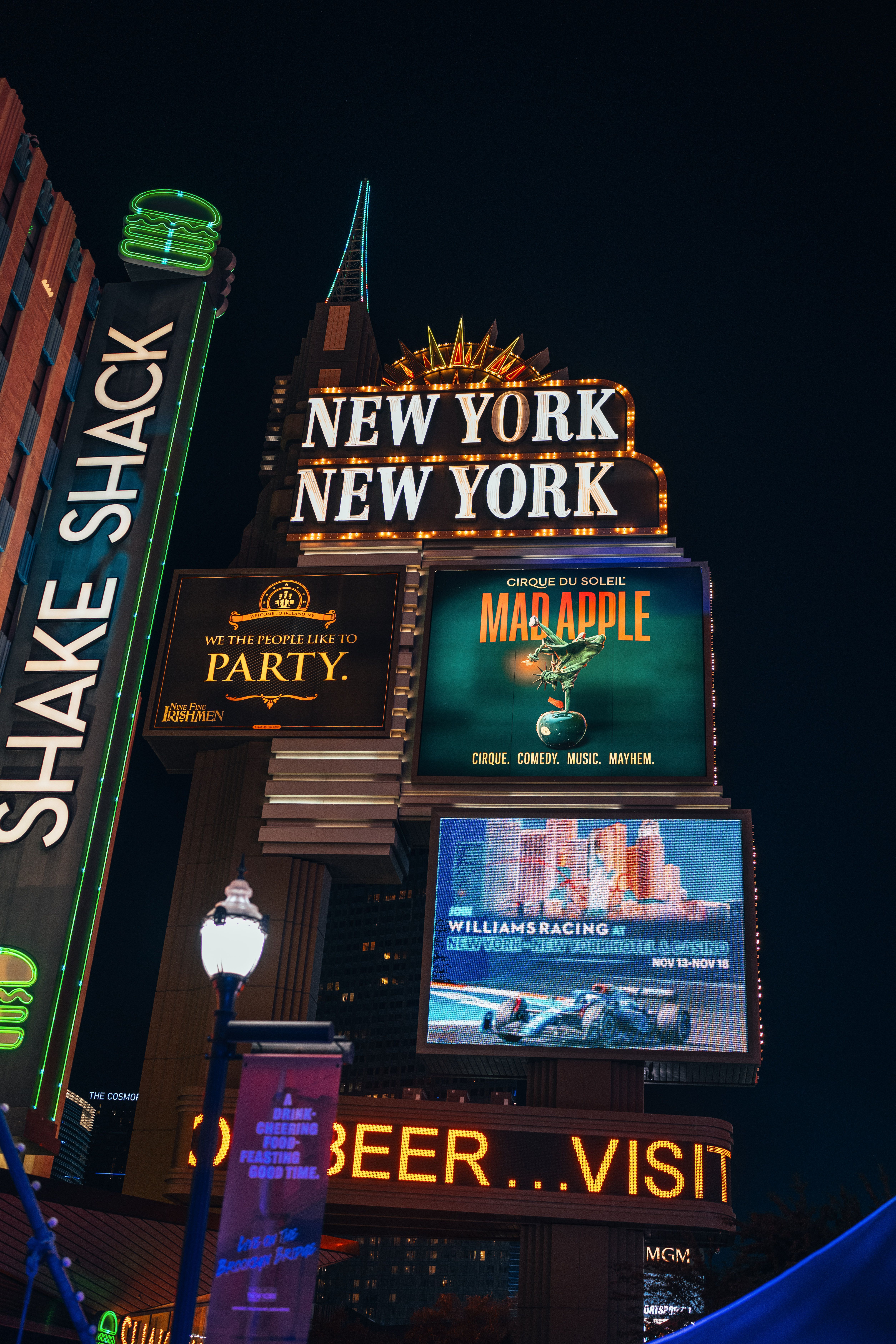 Based on The Strip at New York-New York.