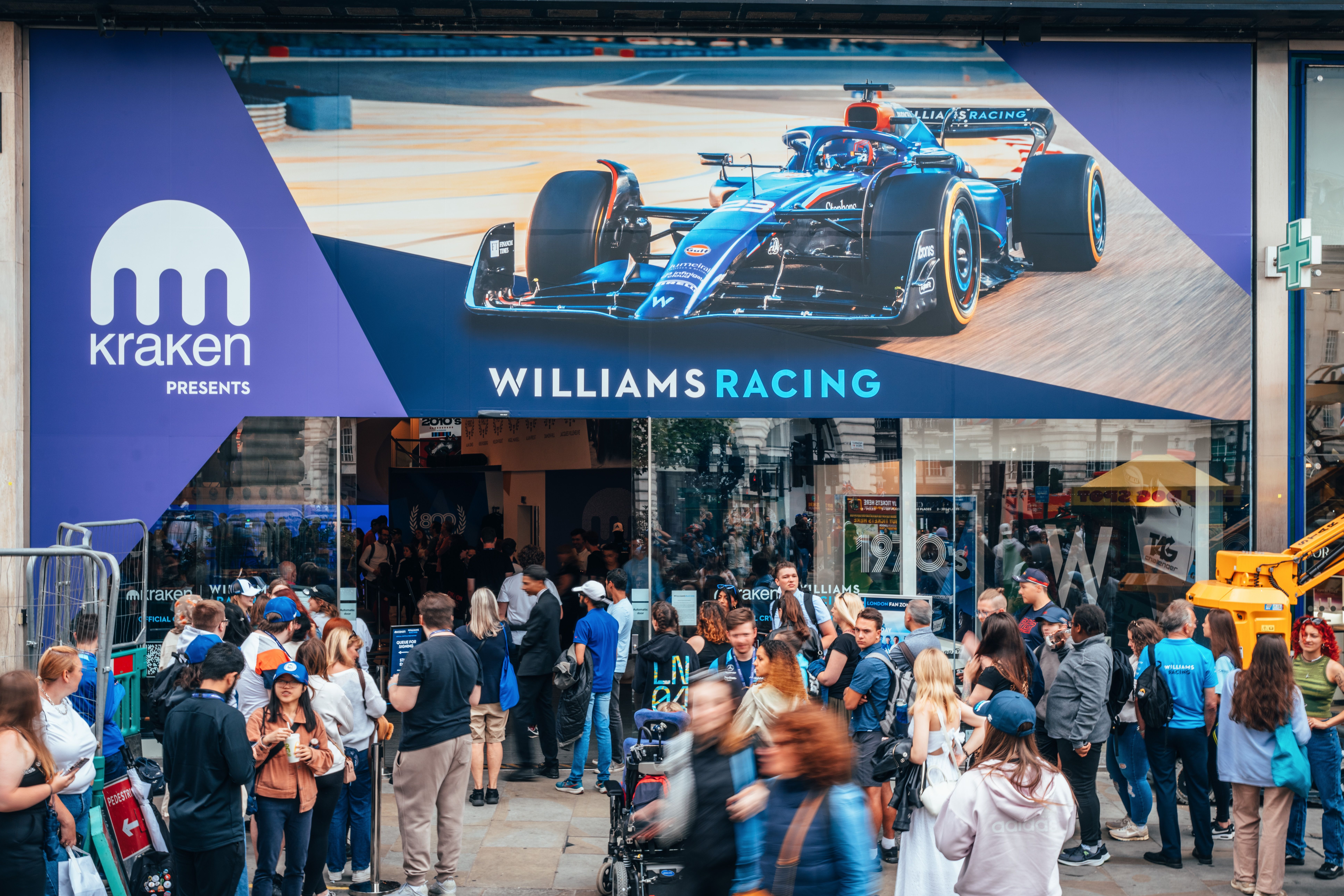 The crowds begin to gather.