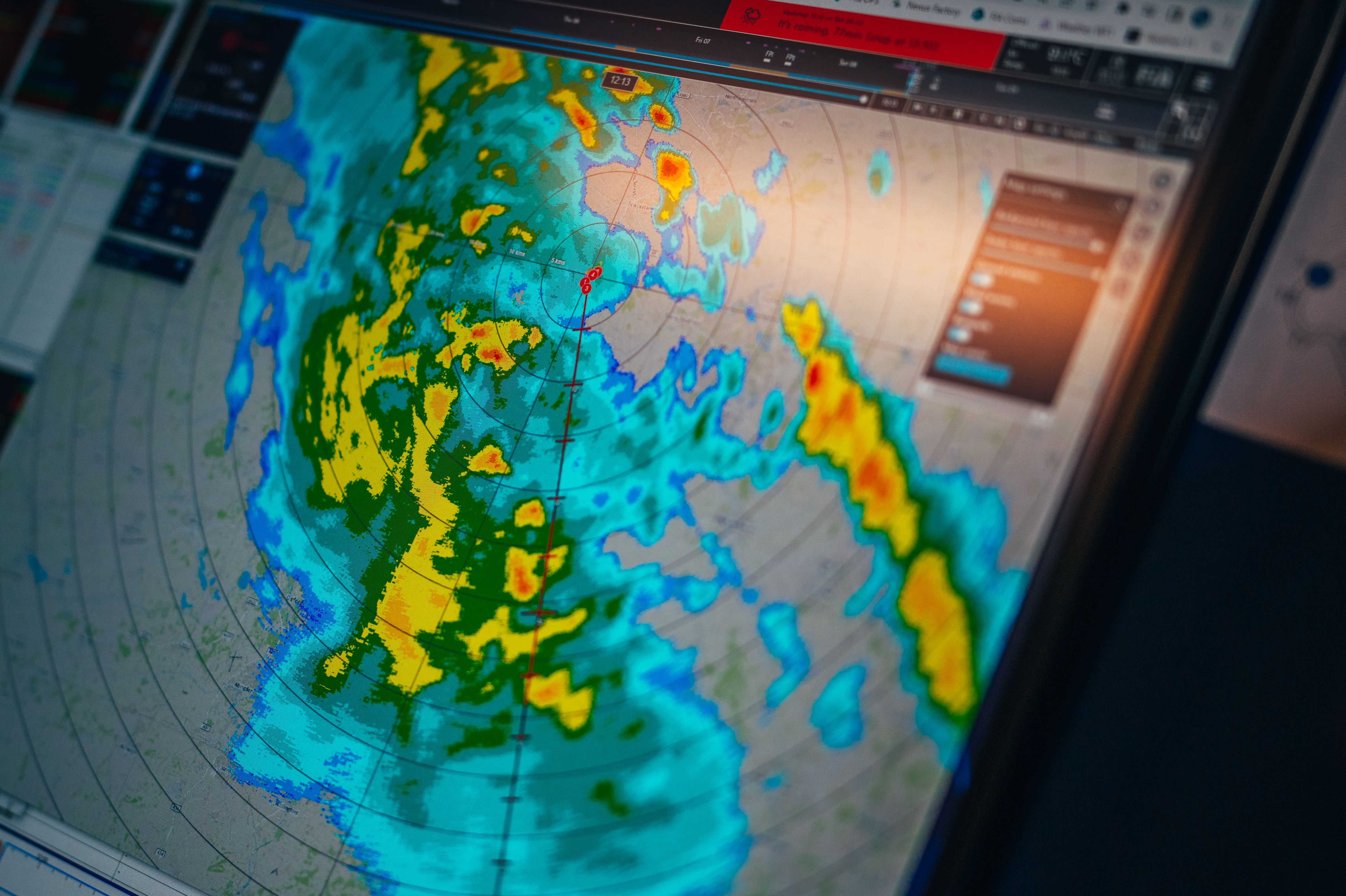 All eyes on the radar.