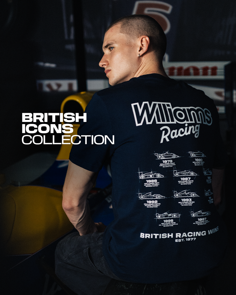 【美品】ウィリアムス　F1 クルーシャツ Williams Racing 2025 チーム ポロシャツ - ネイビー ブルー