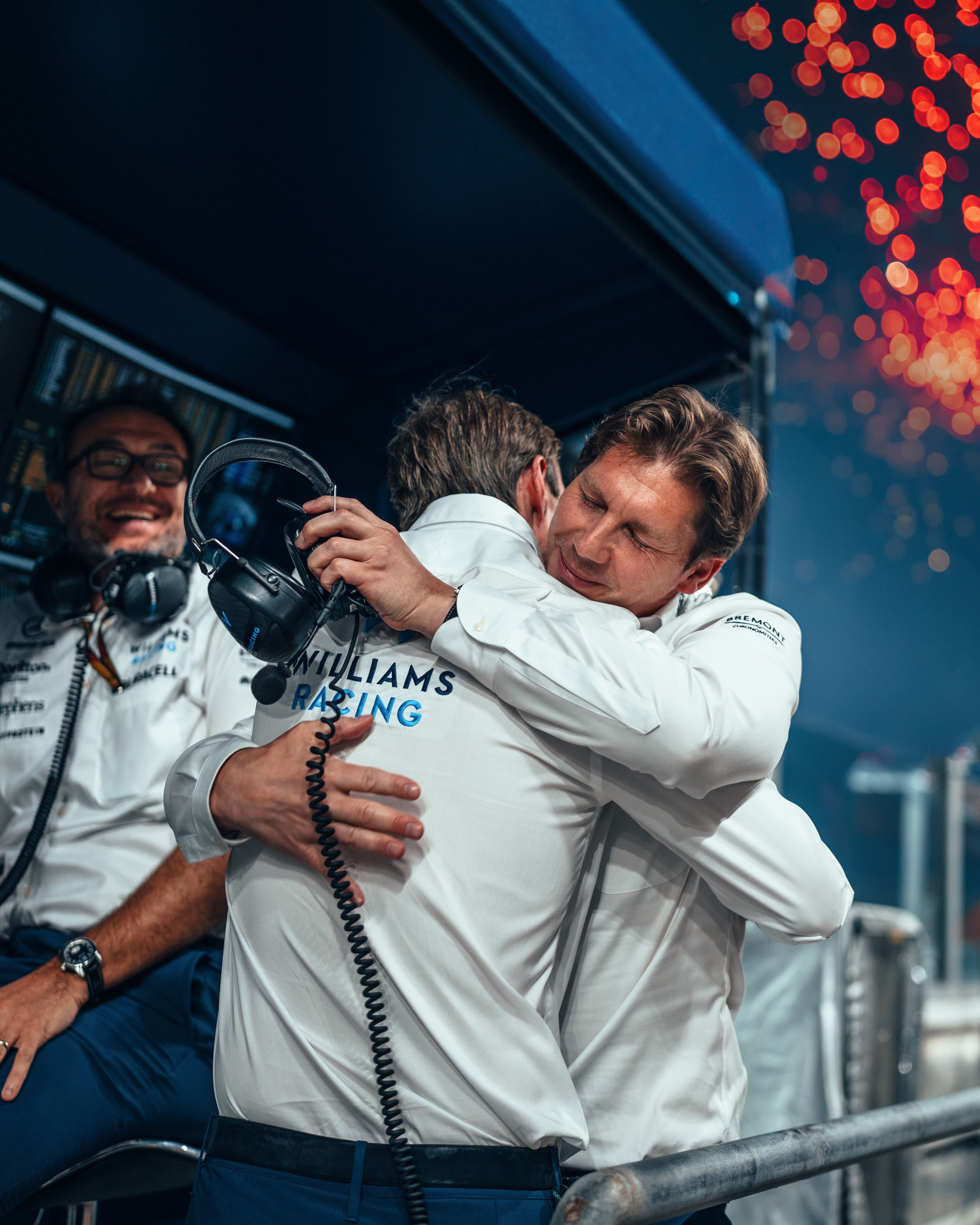 Joy on the Pit Wall.