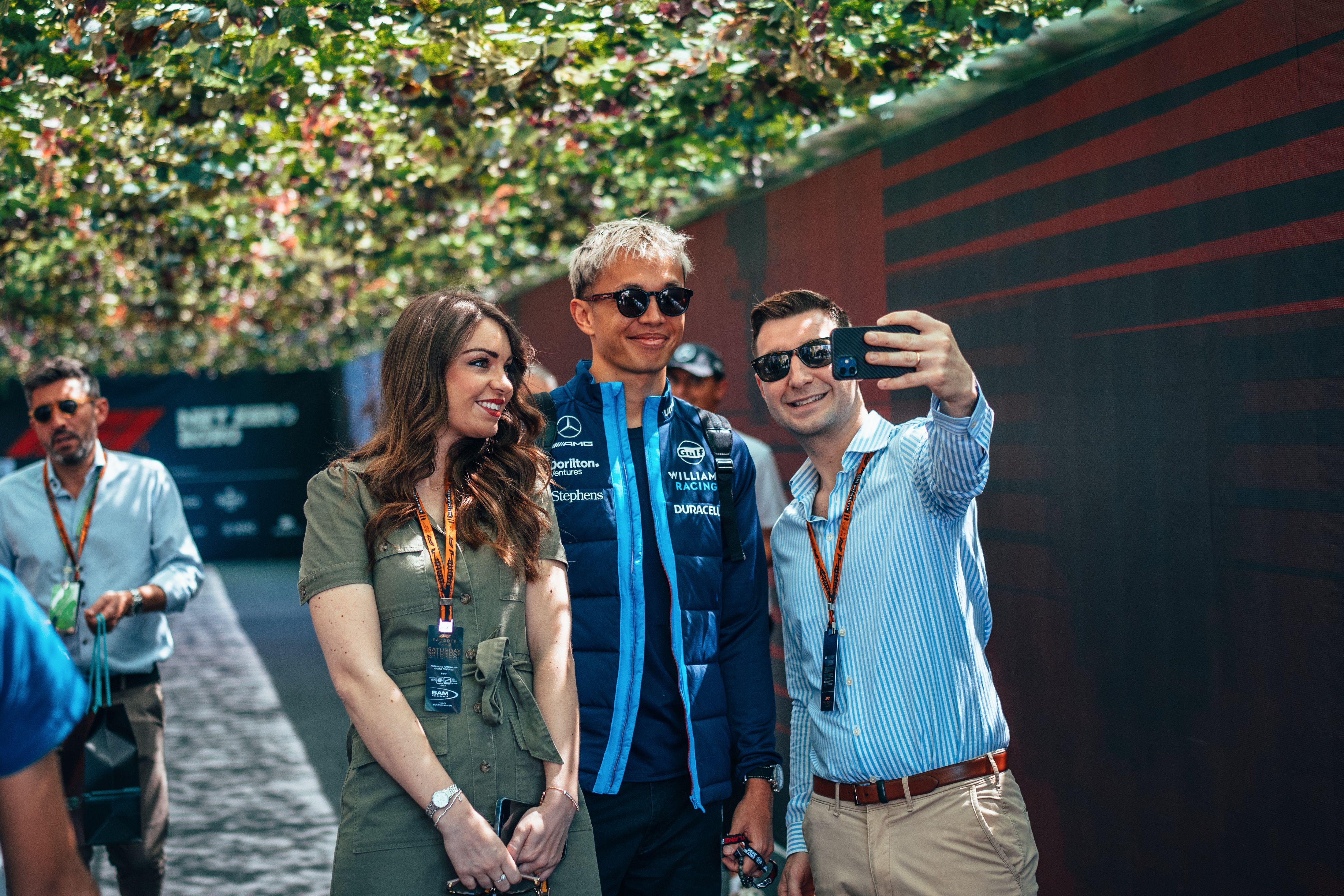 Alex takes the time for selfie.