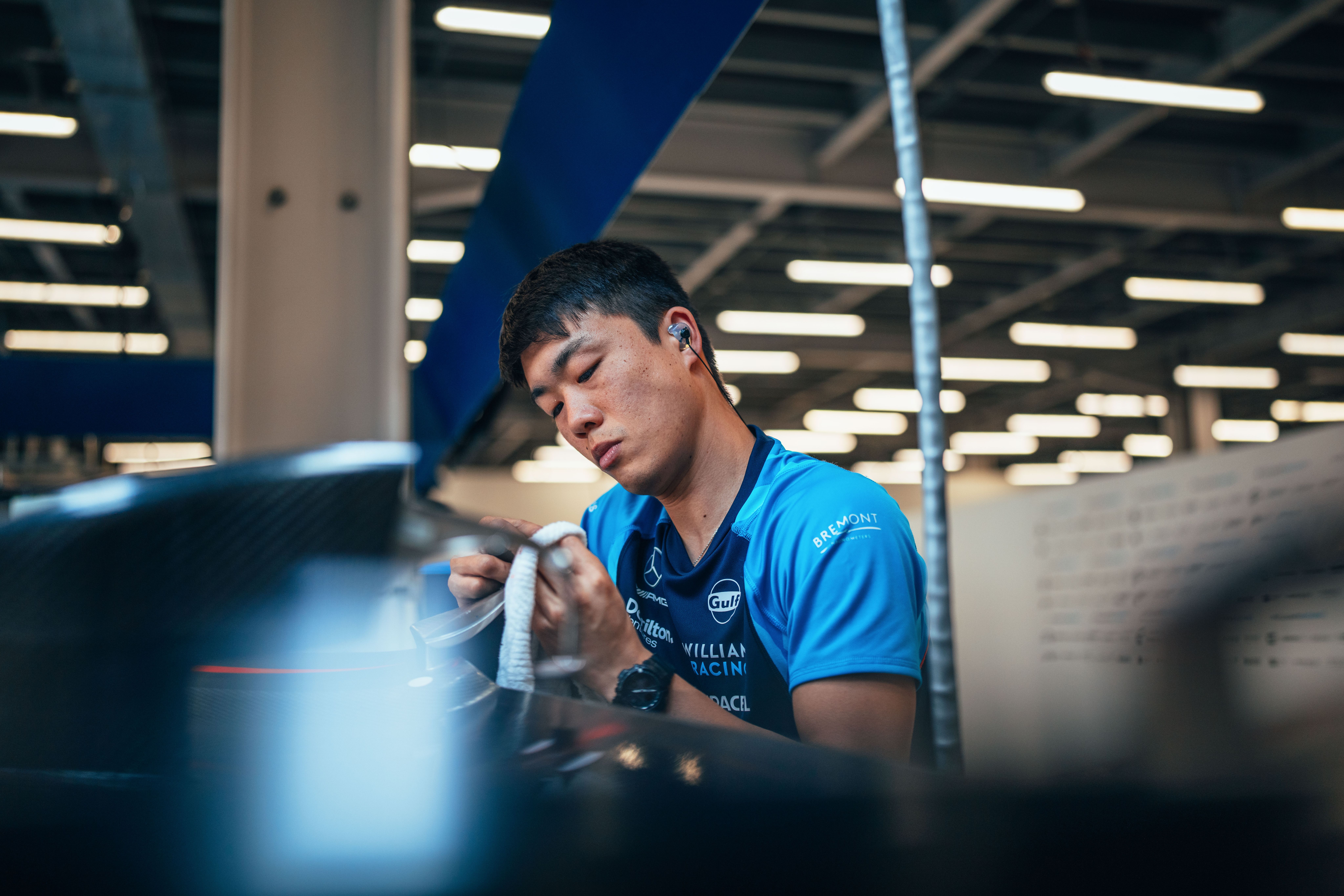 Getting our machines set for a busy day.