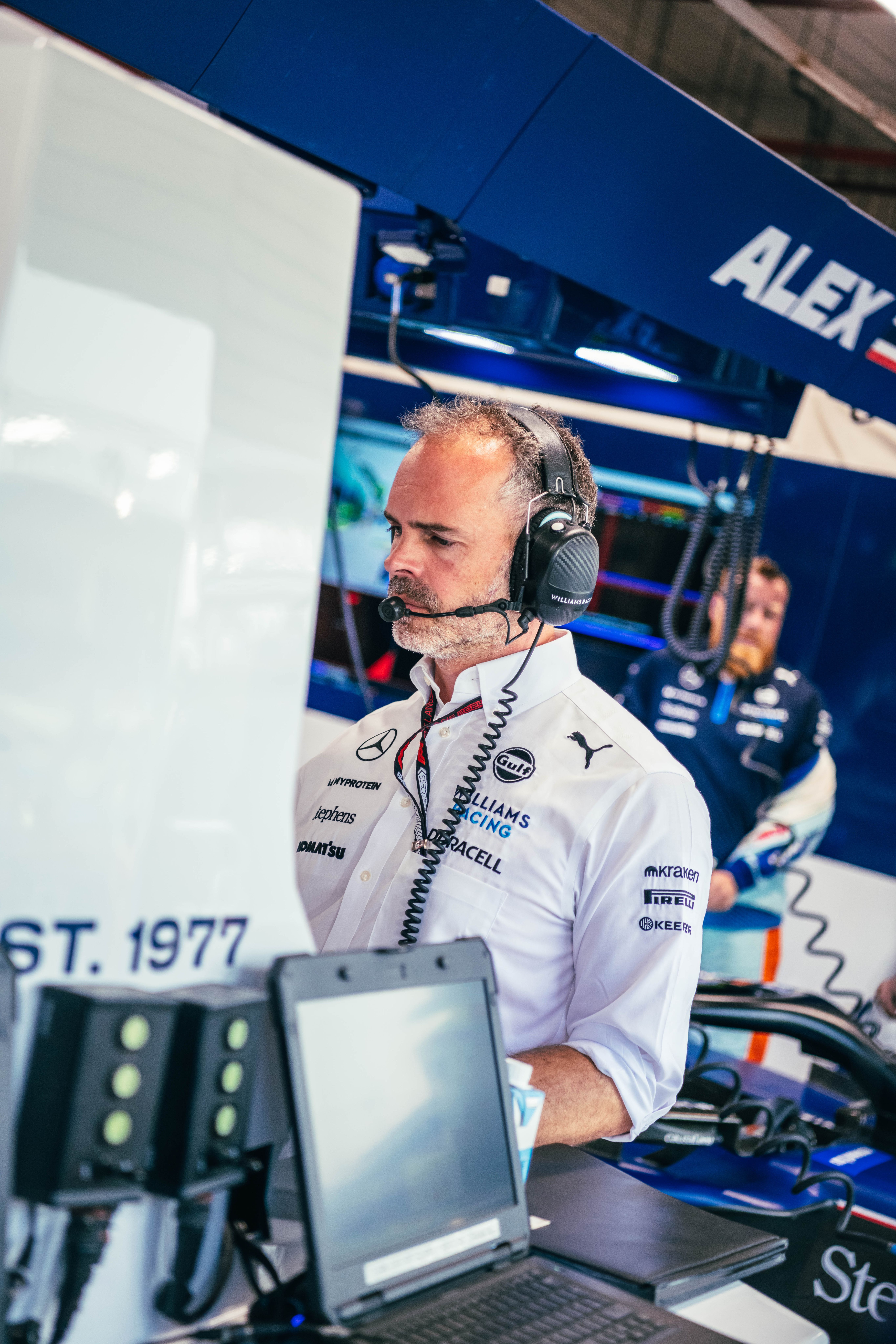 James Urwin prepares for the first session of the weekend.