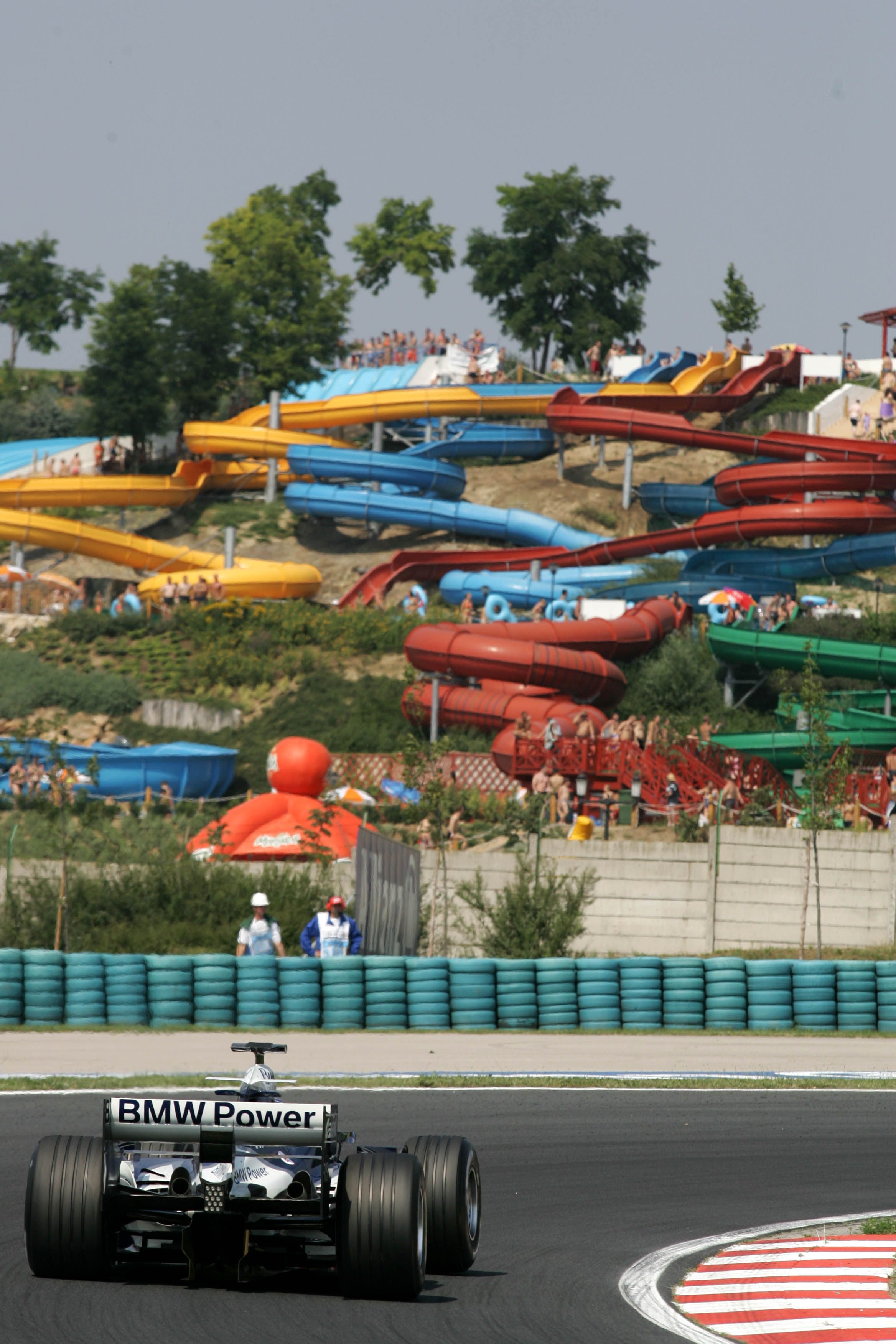The water park is a popular place during the Grand Prix weekend, but Nick Heidfeld avoided the temptation in 2005.