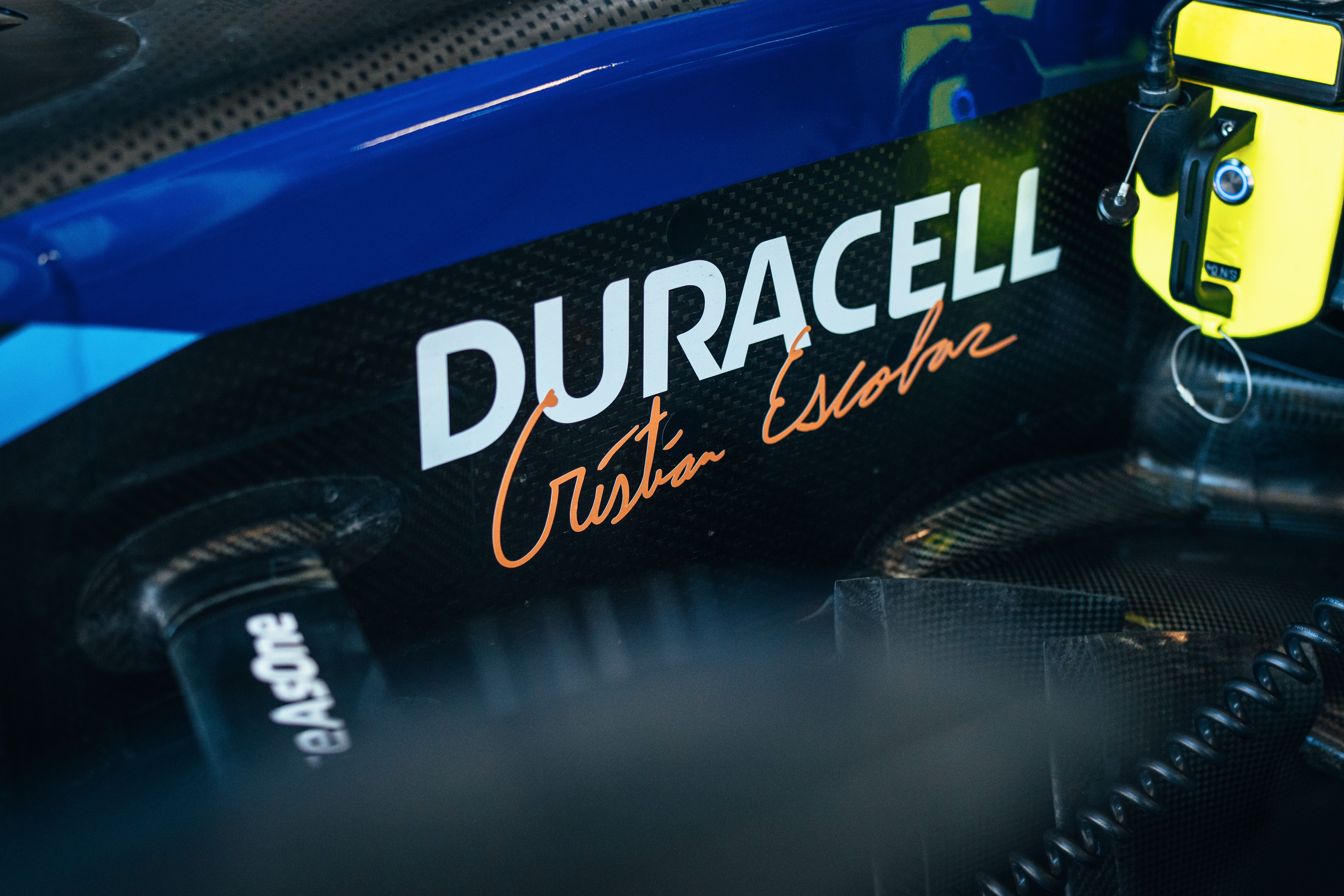 The cherry on the top of Cristian’s weekend was seeing his name on both our cars