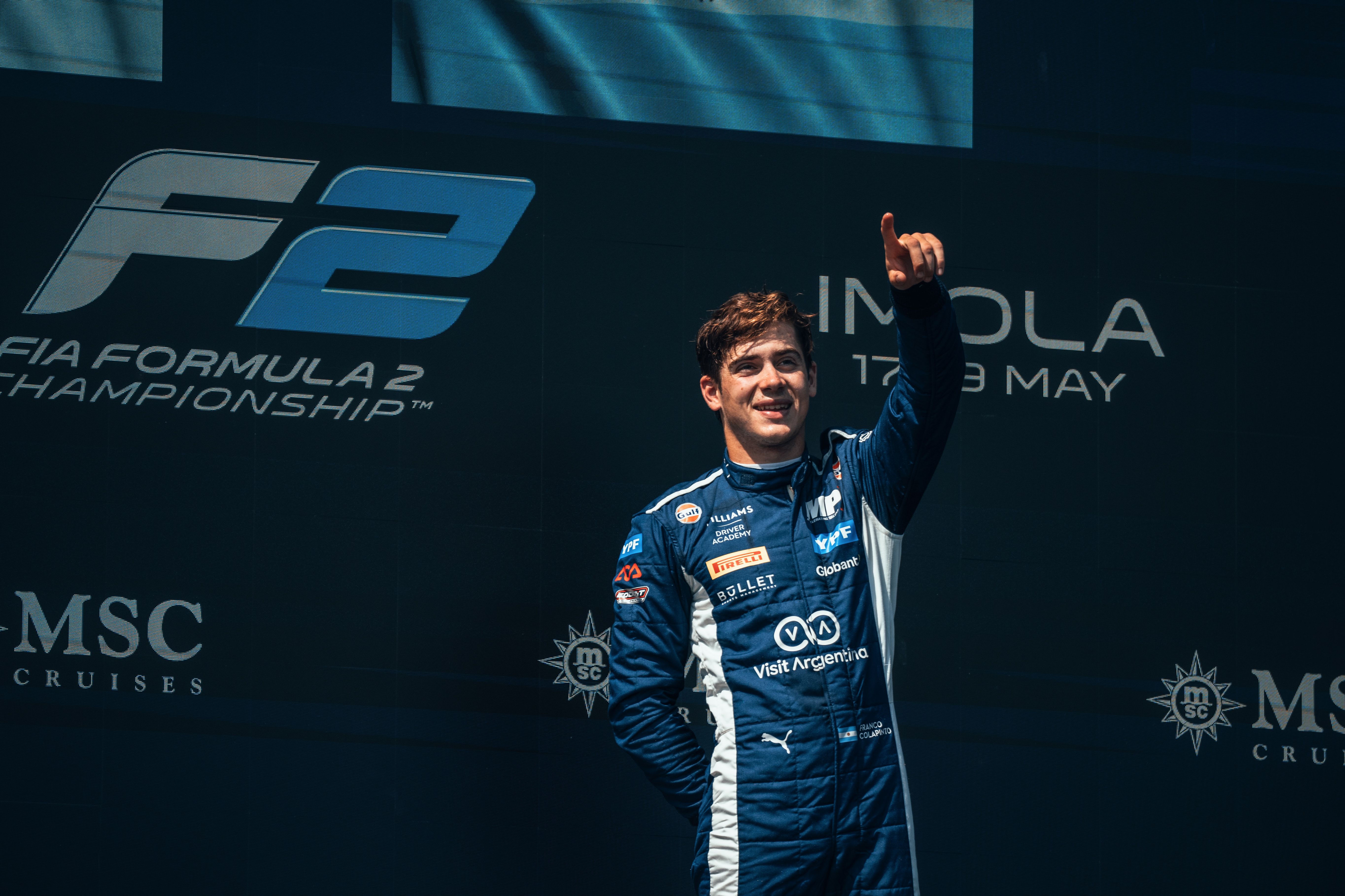 The top step is his.