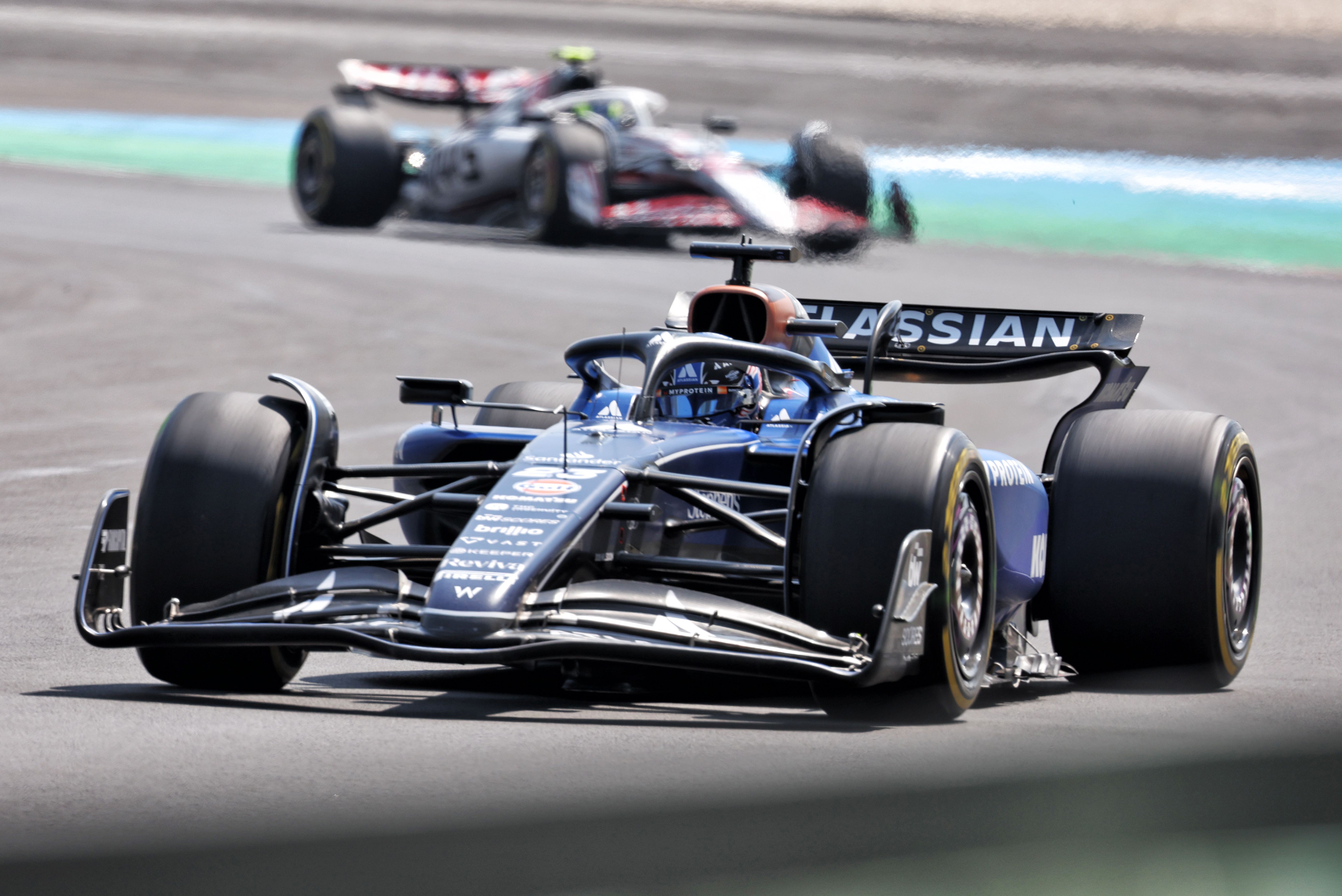 Alex learning the tyres on this new Shanghai surface