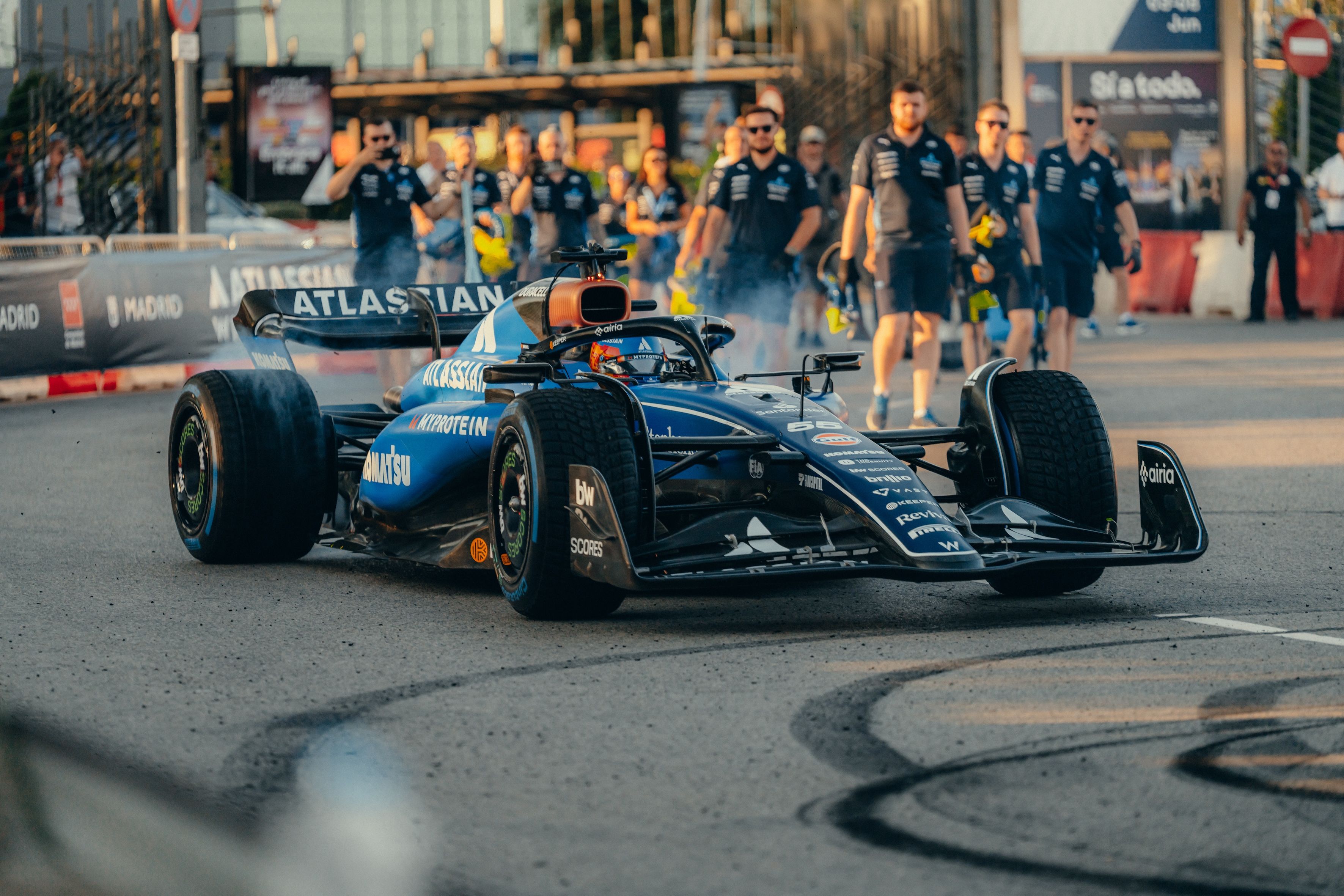 Arriving for the big finale.