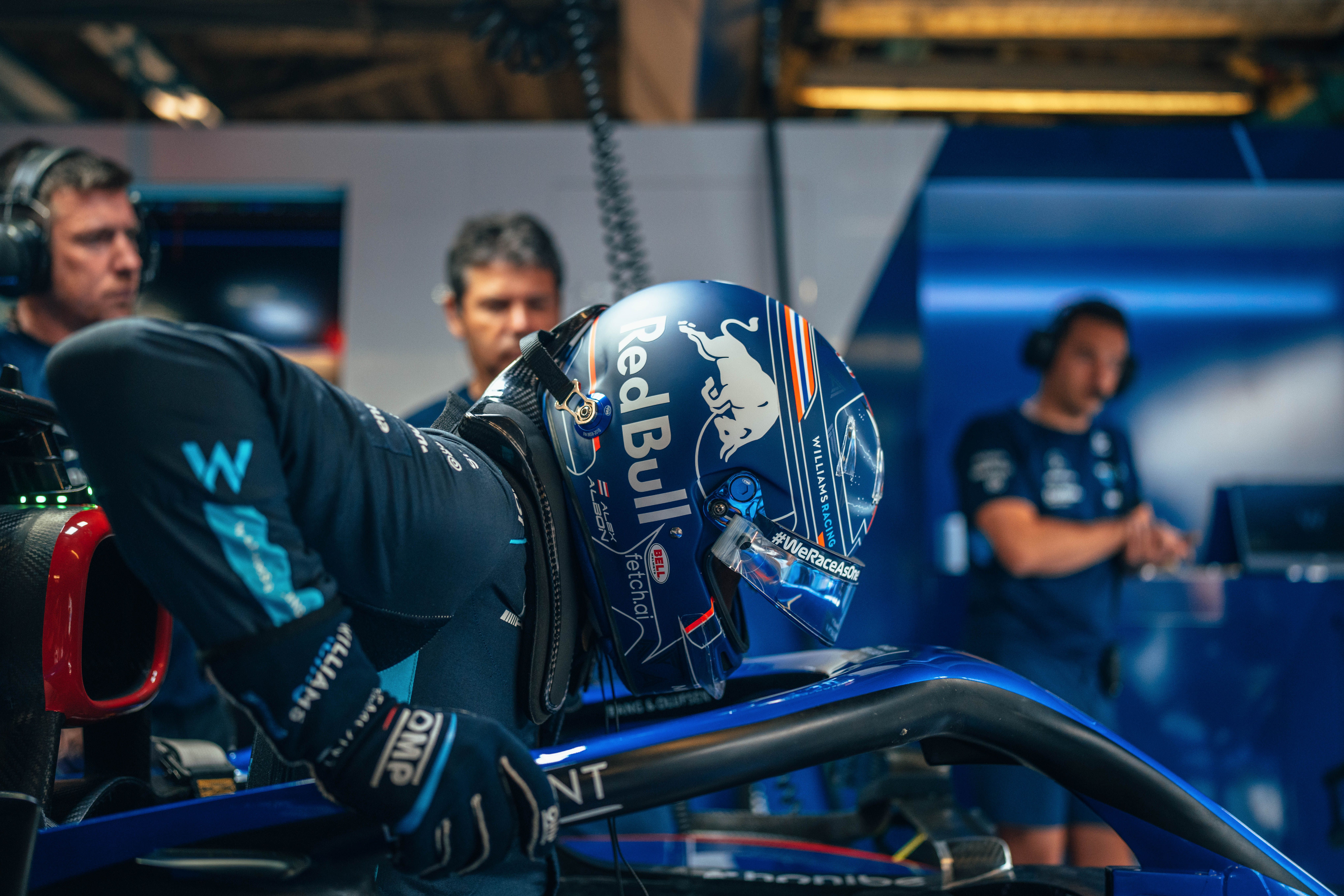 Getting into car 23 and ready to hit the track