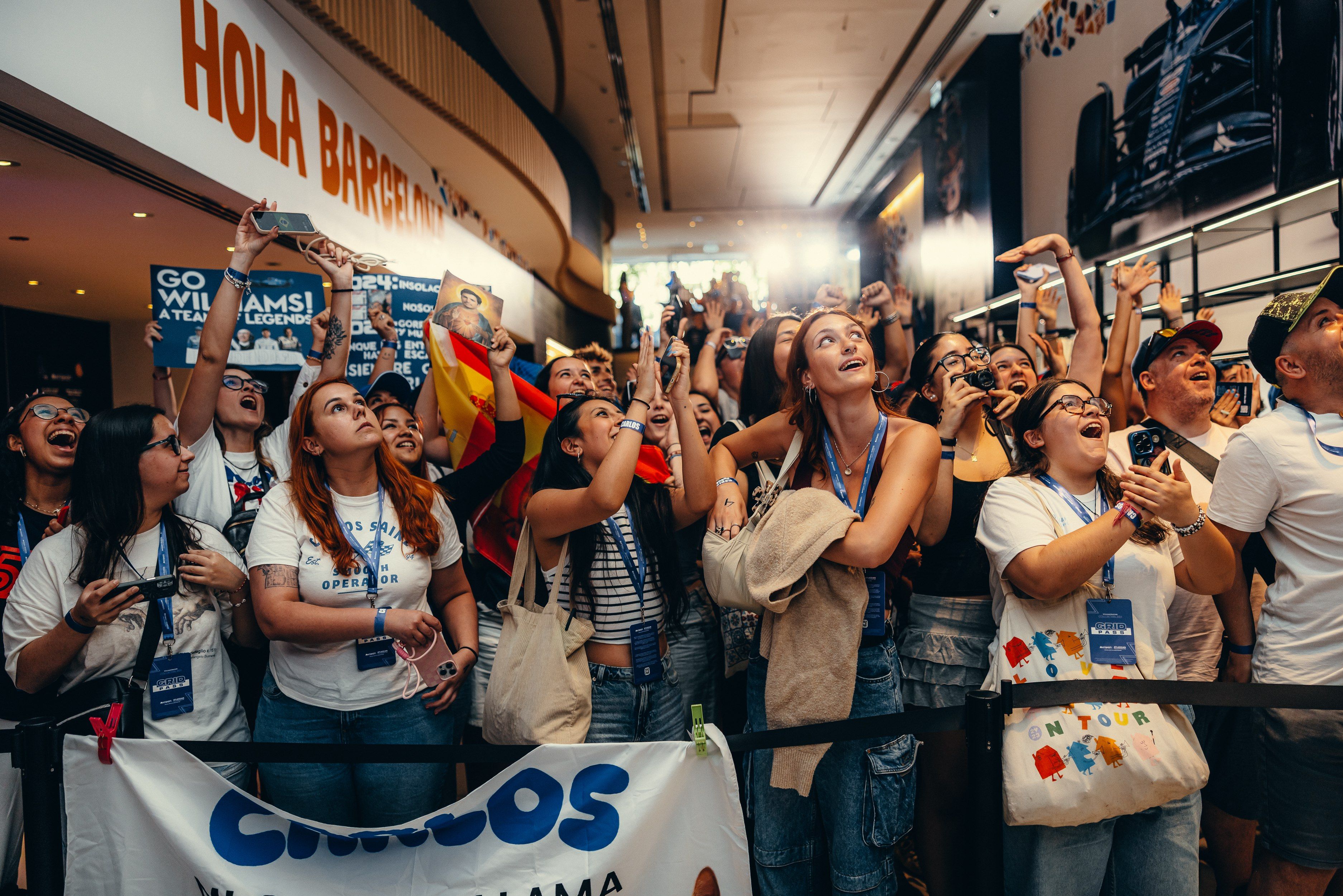 That feeling when you get barrier for Carlos Sainz