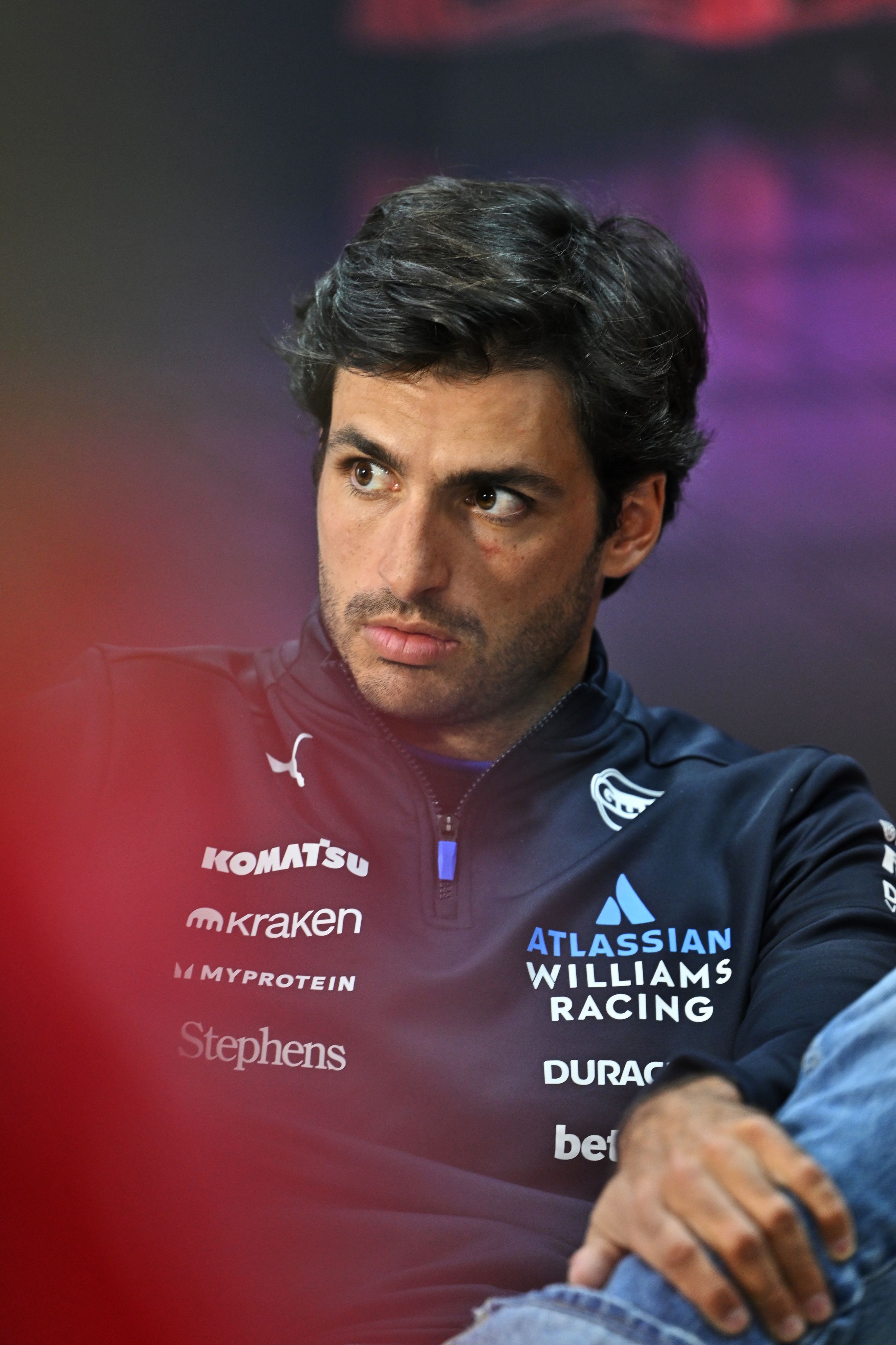 Media duties for Carlos on Friday.