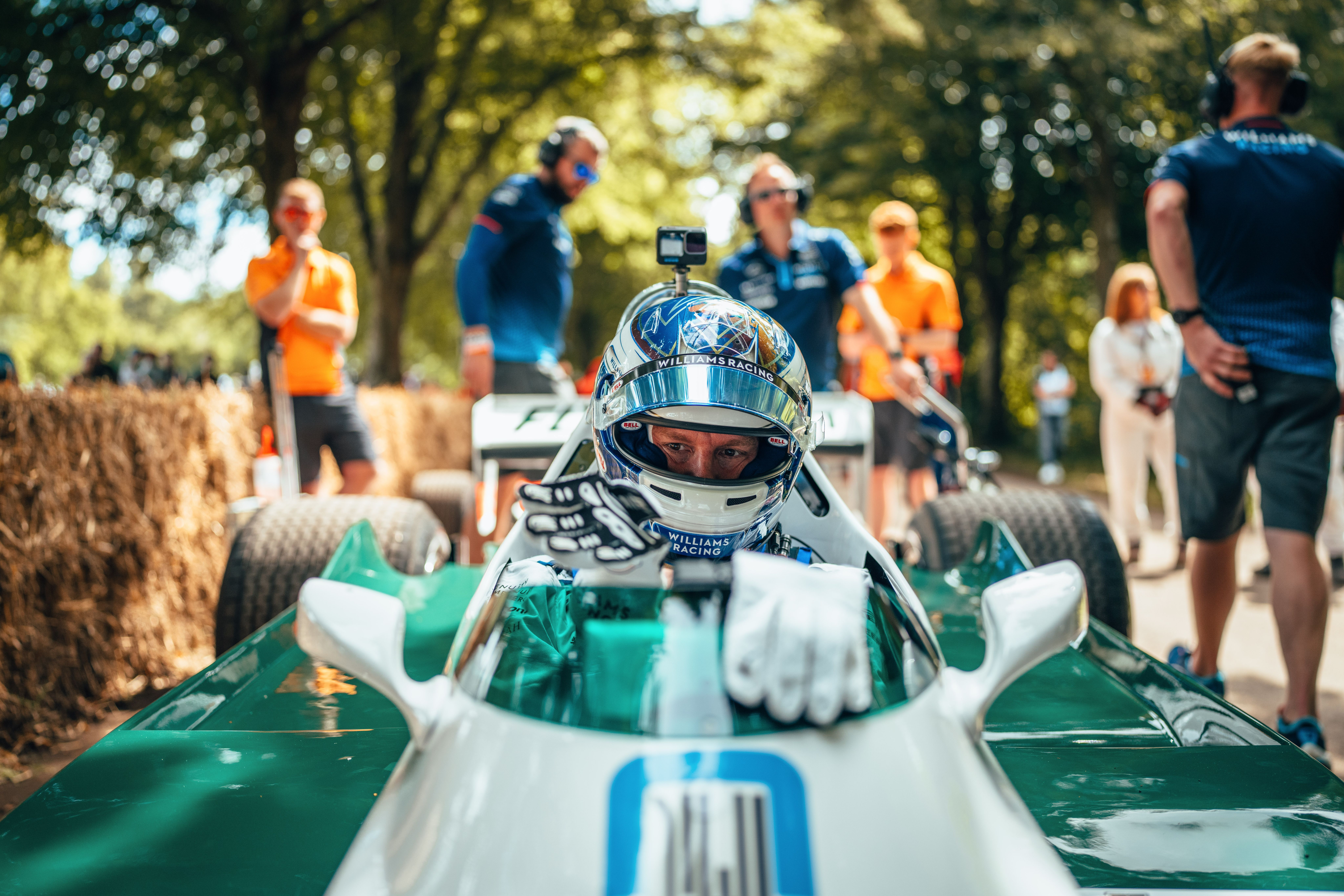 In the starting queue.