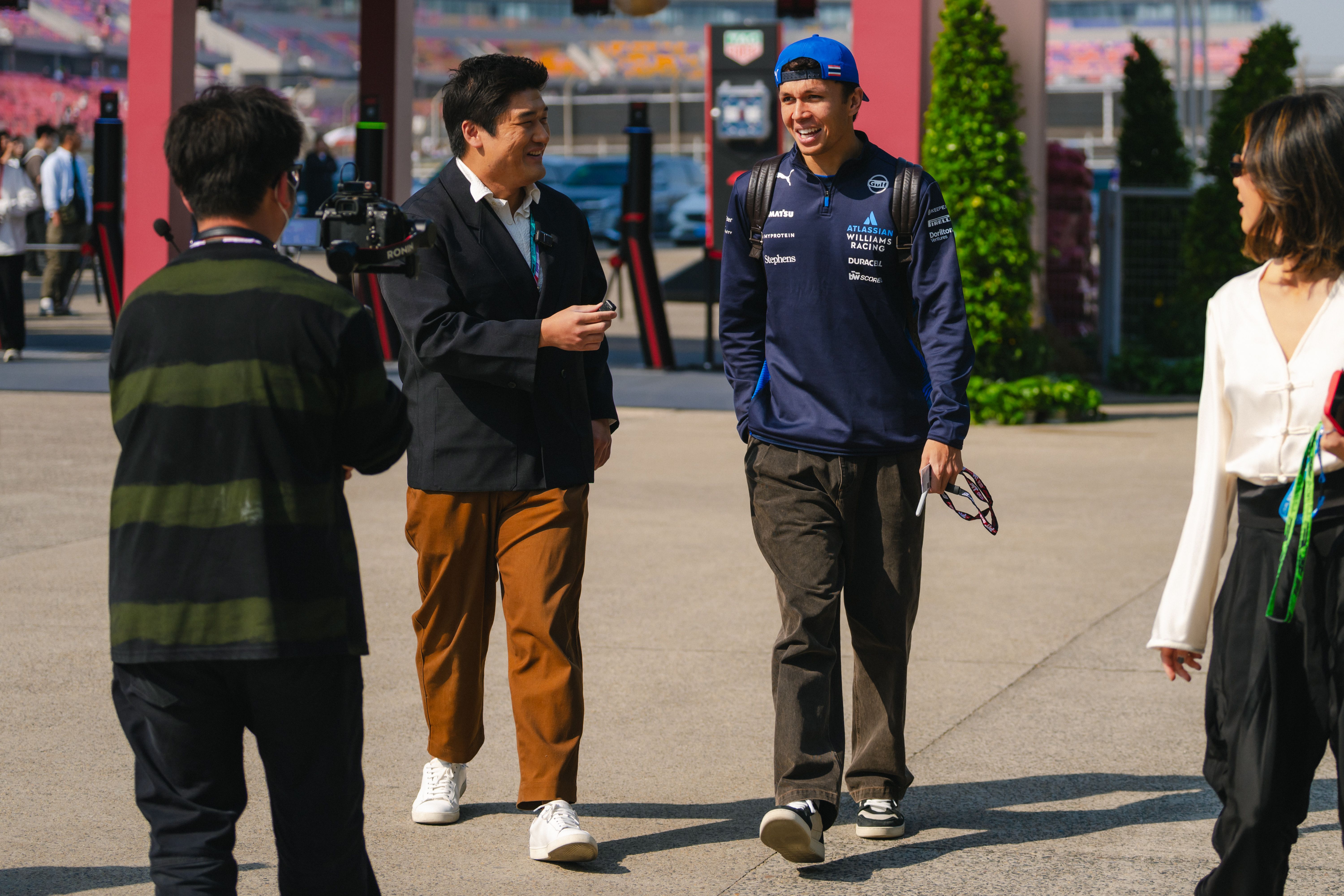 Alex had attention on him from the moment he arrived in the paddock