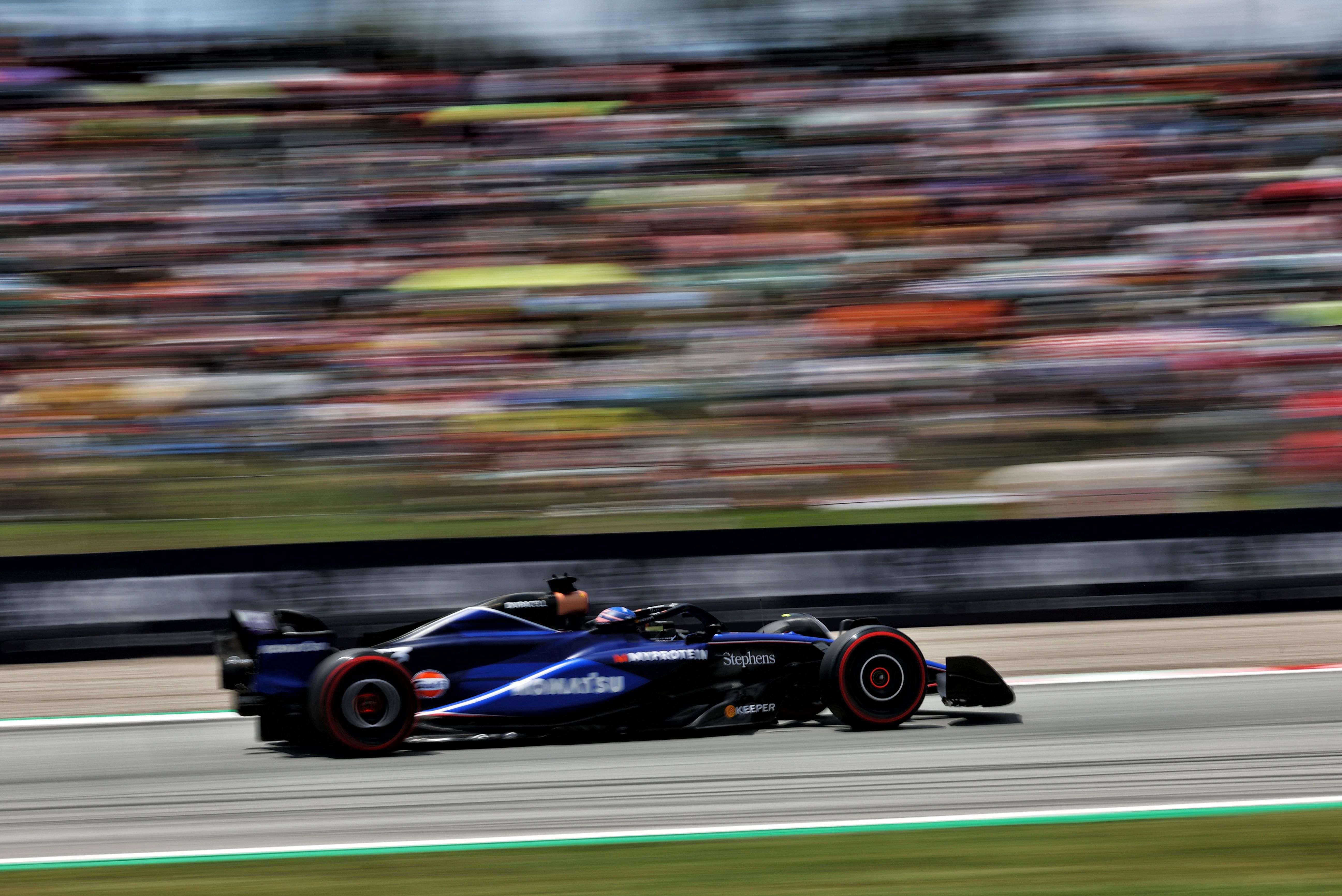 Speeding under the sun.