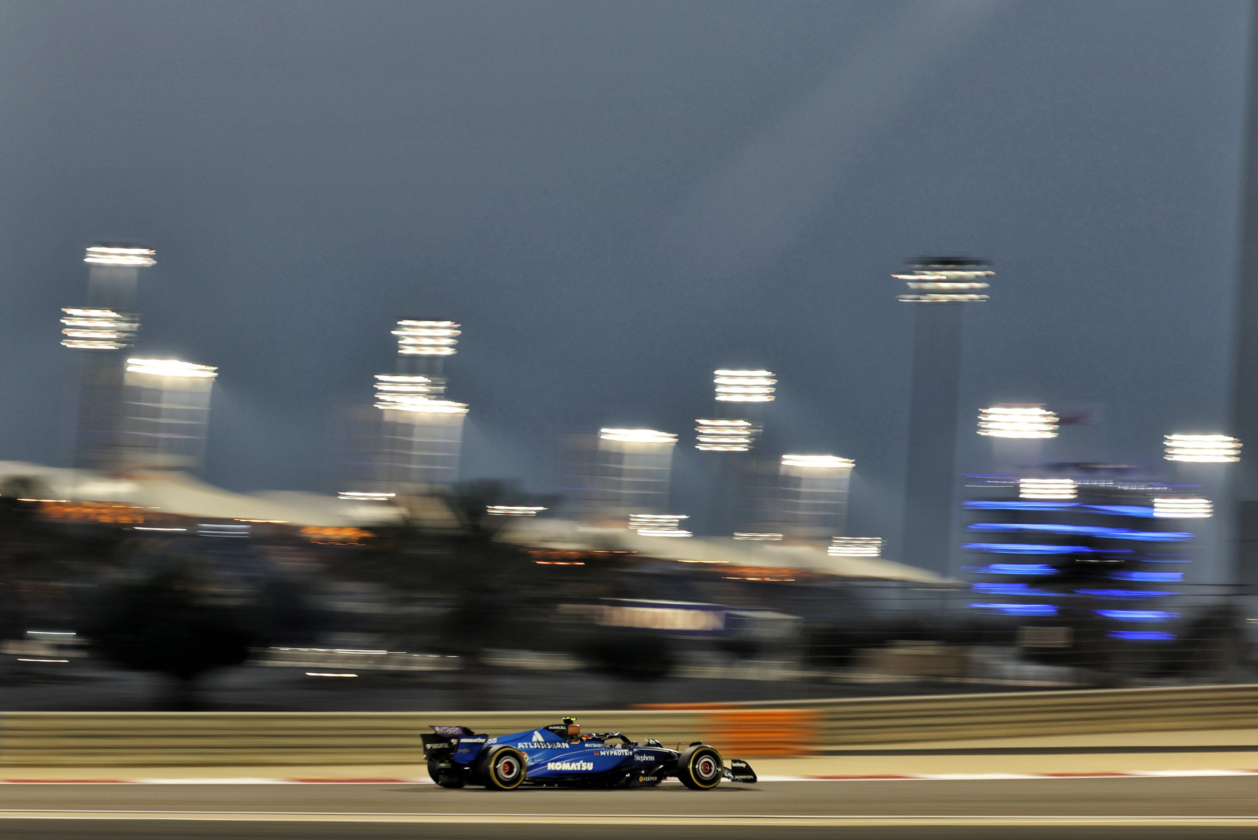 Carlos putting in the FP2 running.