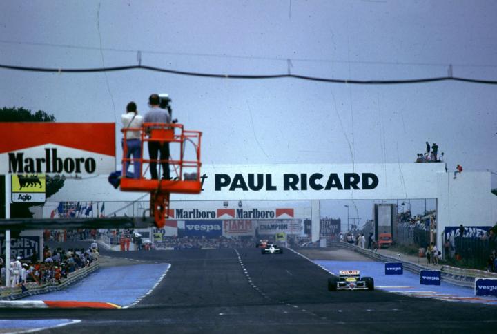 Nigel Mansell and Nelson Piquet secure a memorable 1-2 for Williams at the 1987 French Grand Prix