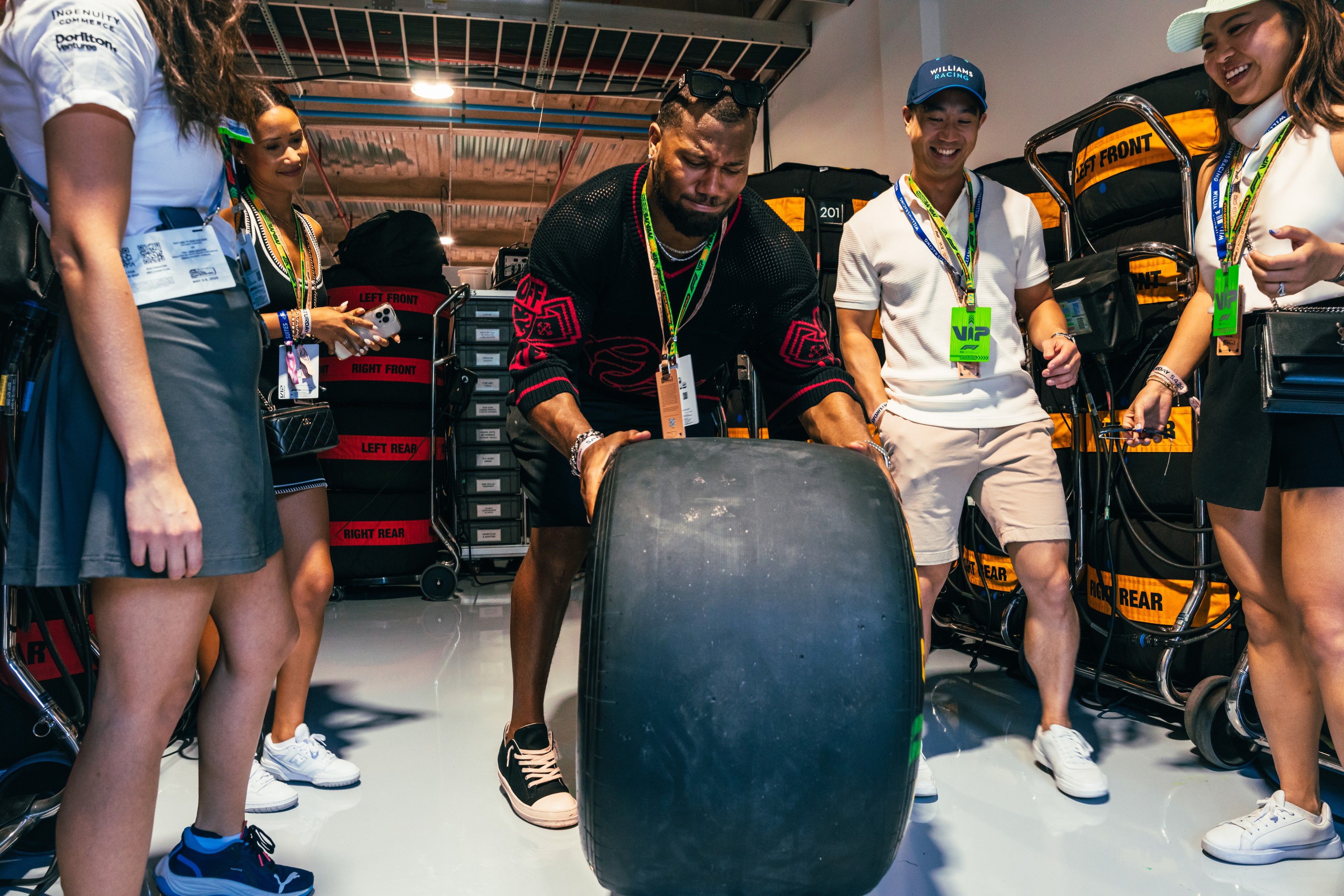 Bradley Chubb was our guest at the 2024 Miami GP...