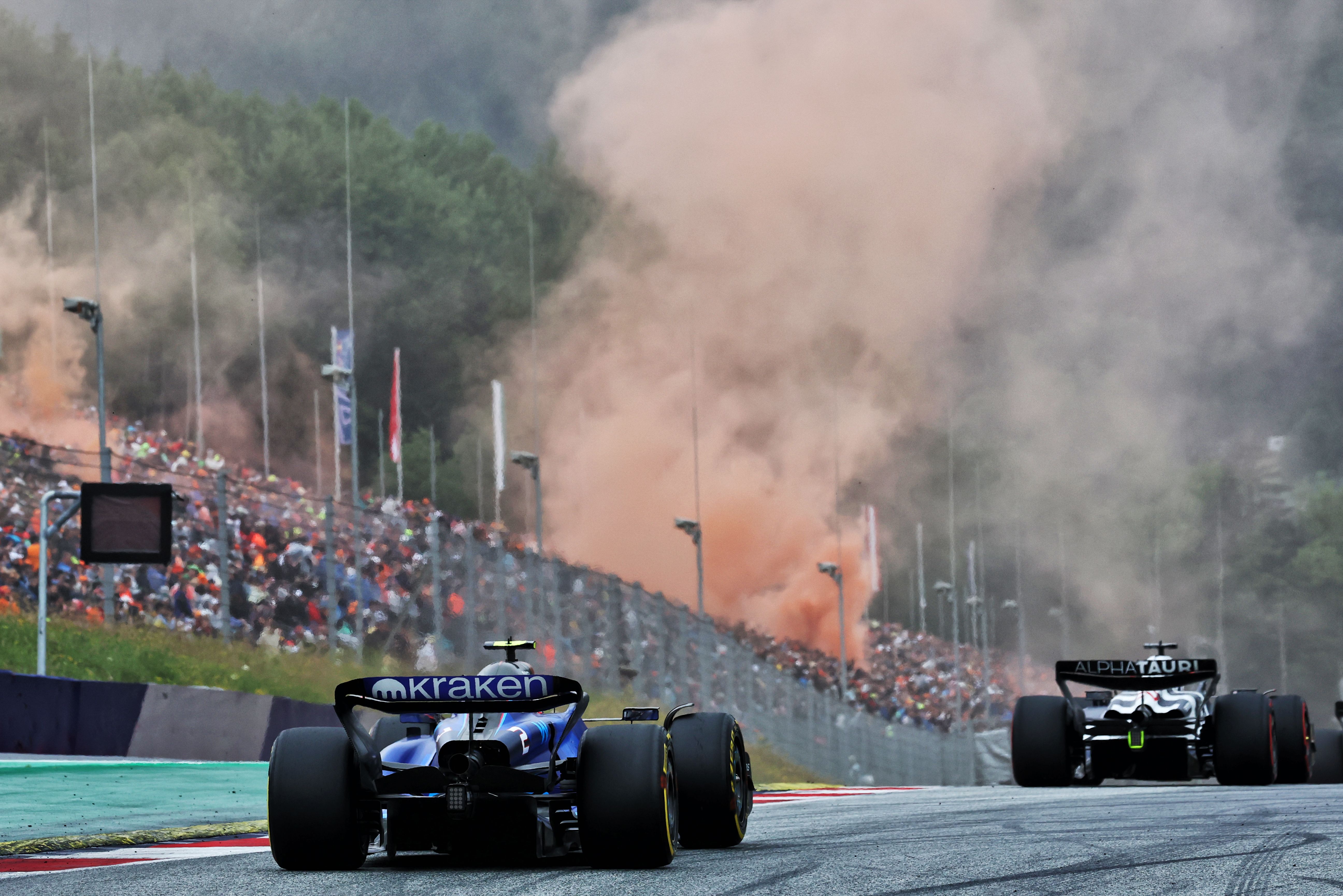 Logan rounds Turn 3 for his final tour of the day.