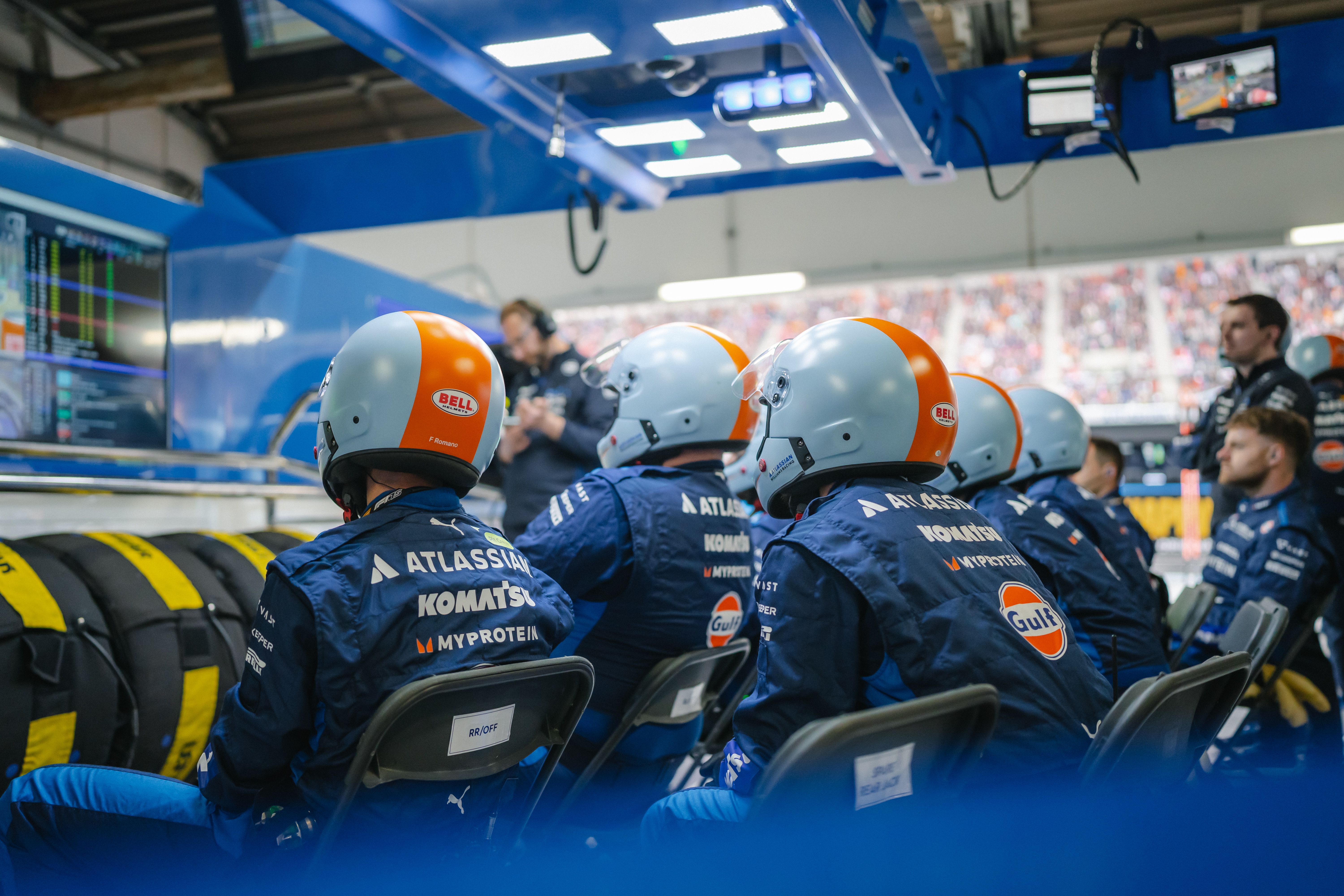 The race is underway and the garage keeps an eye on our progress