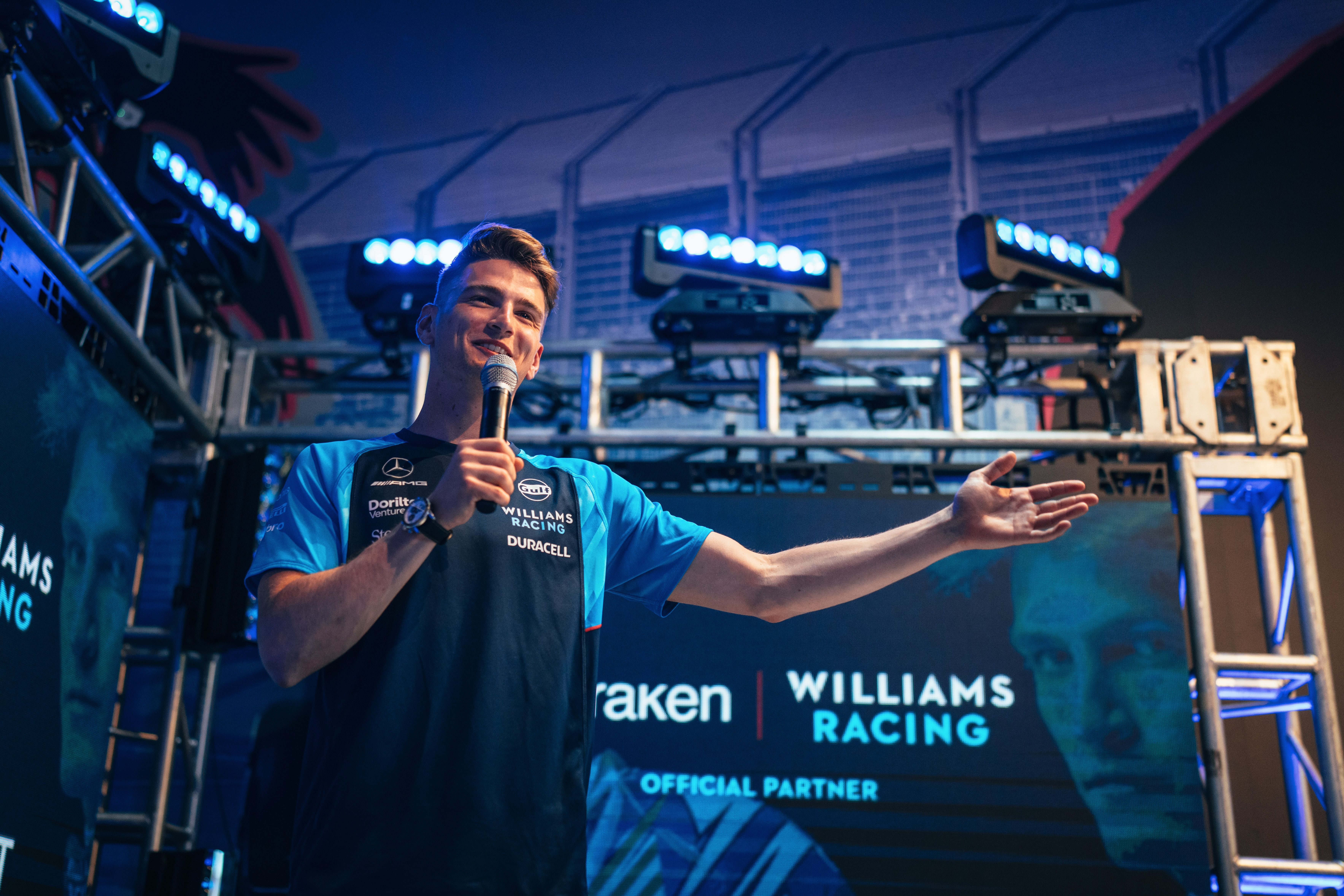 Logan received a hero’s welcome from his home crowd.