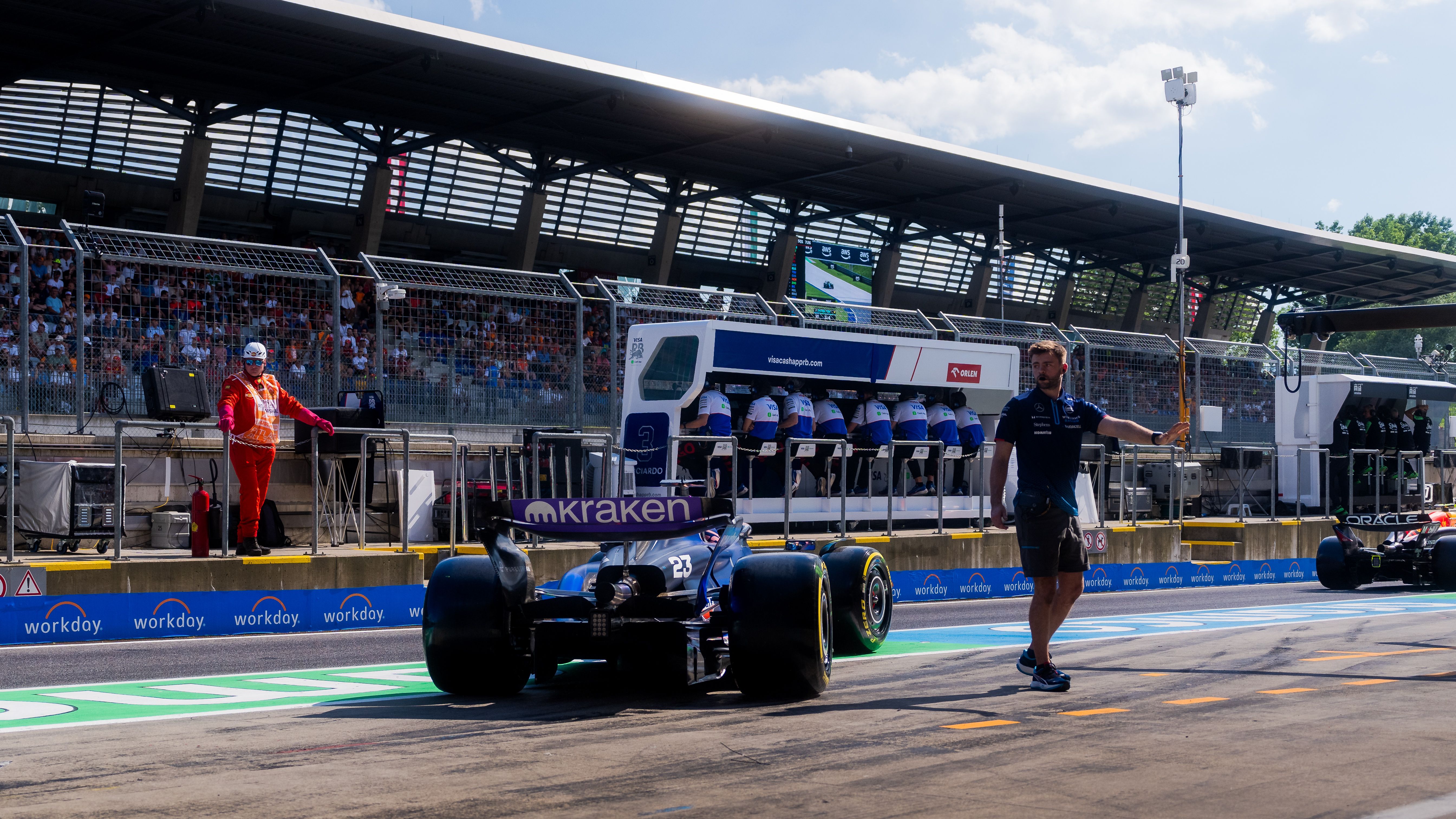 Racing the stopwatch for the first time this weekend.