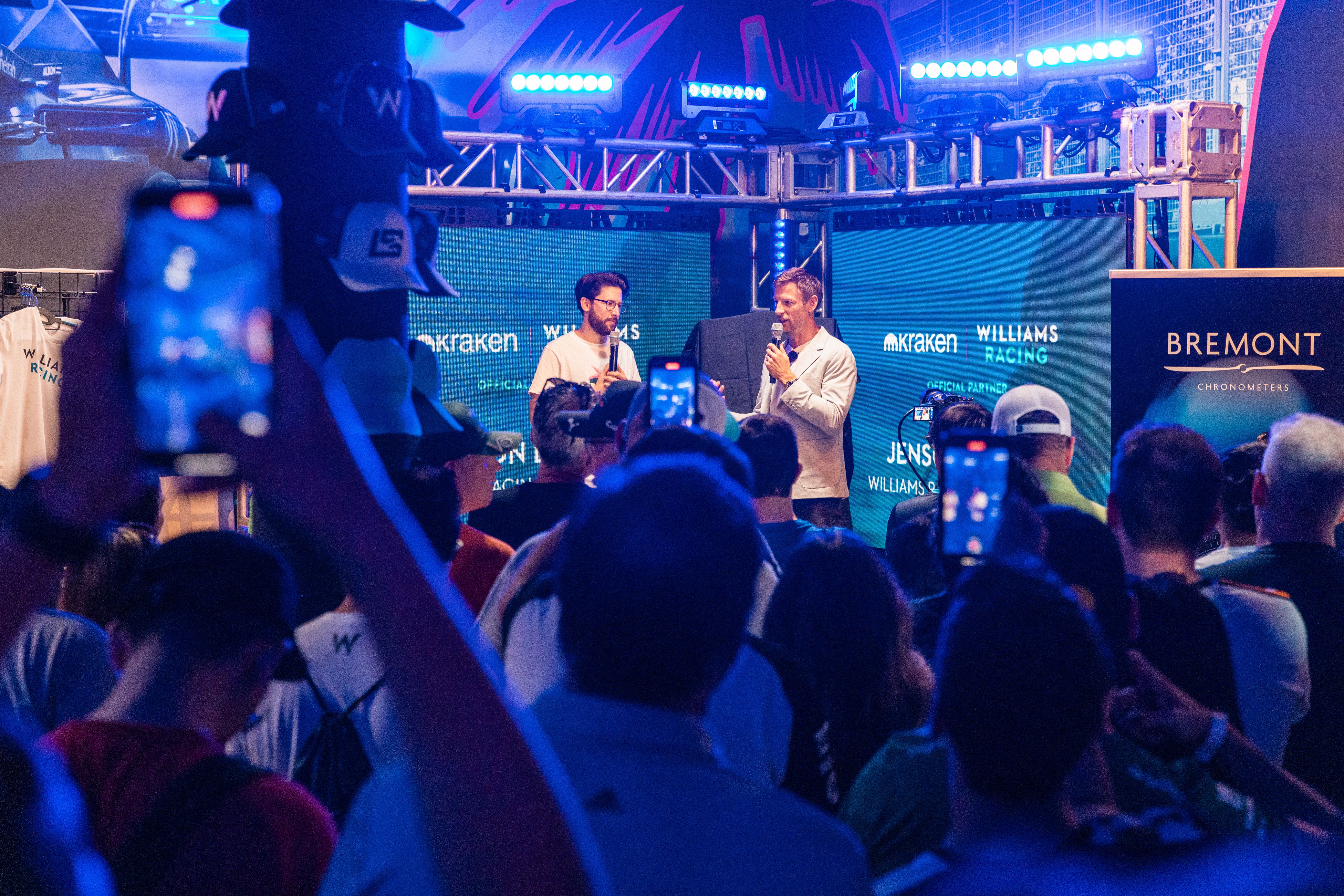 Jenson Button in the house! The 2009 World Champion and Williams Racing Brand Ambassador proved a hit with the Miami crowd.