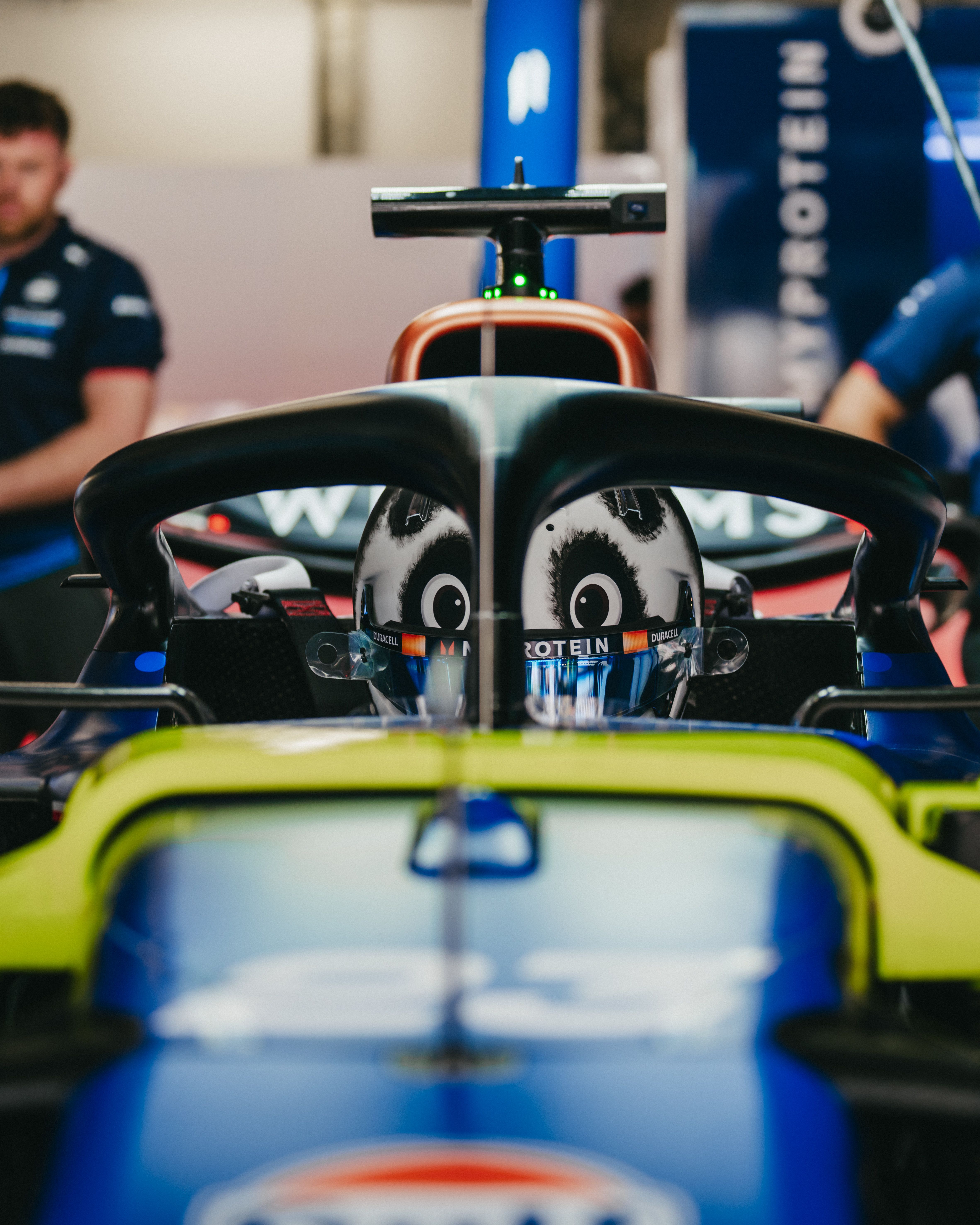 Alex looks on as he prepares for a Sprint Qualifying lap.