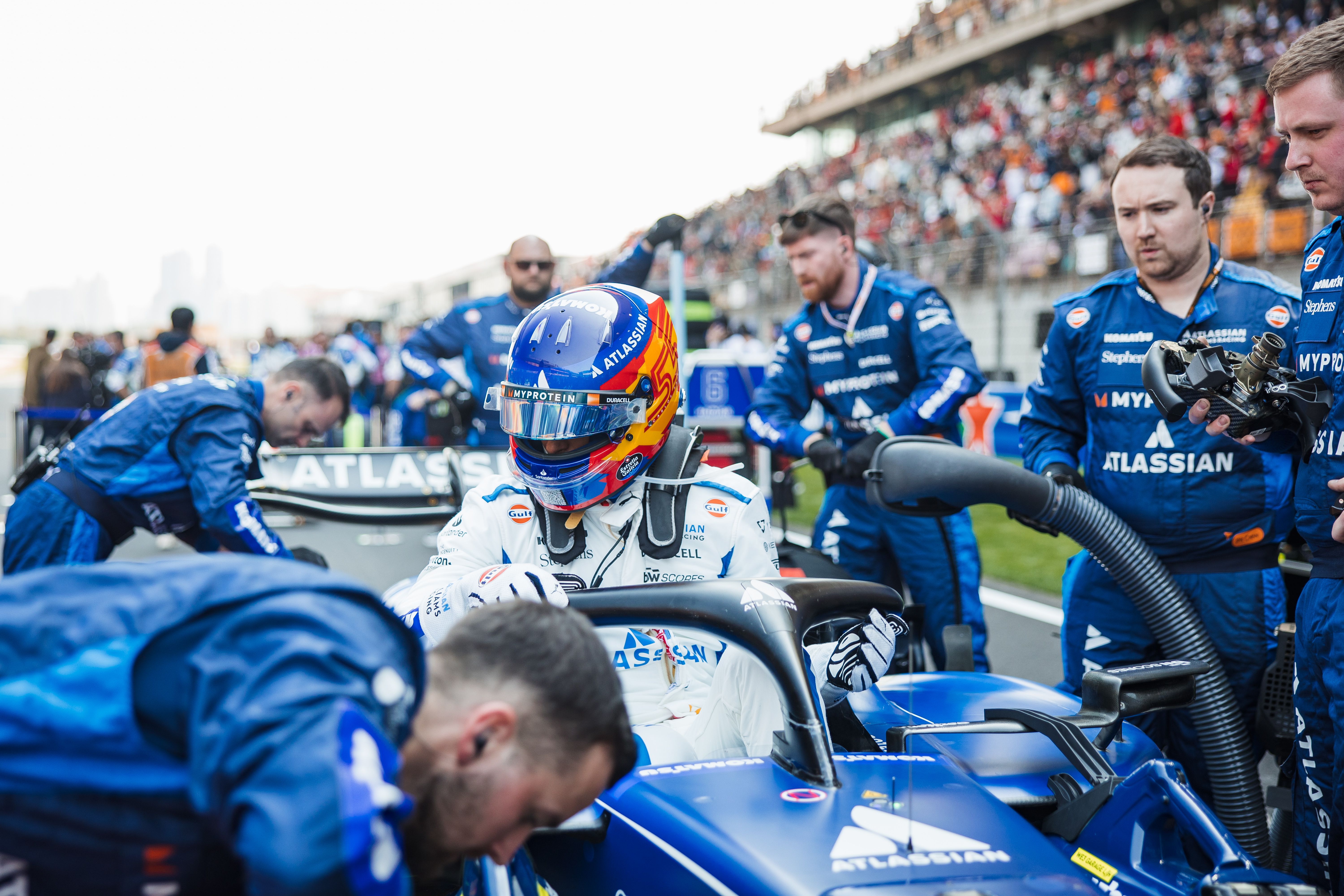 Carlos gets set to go