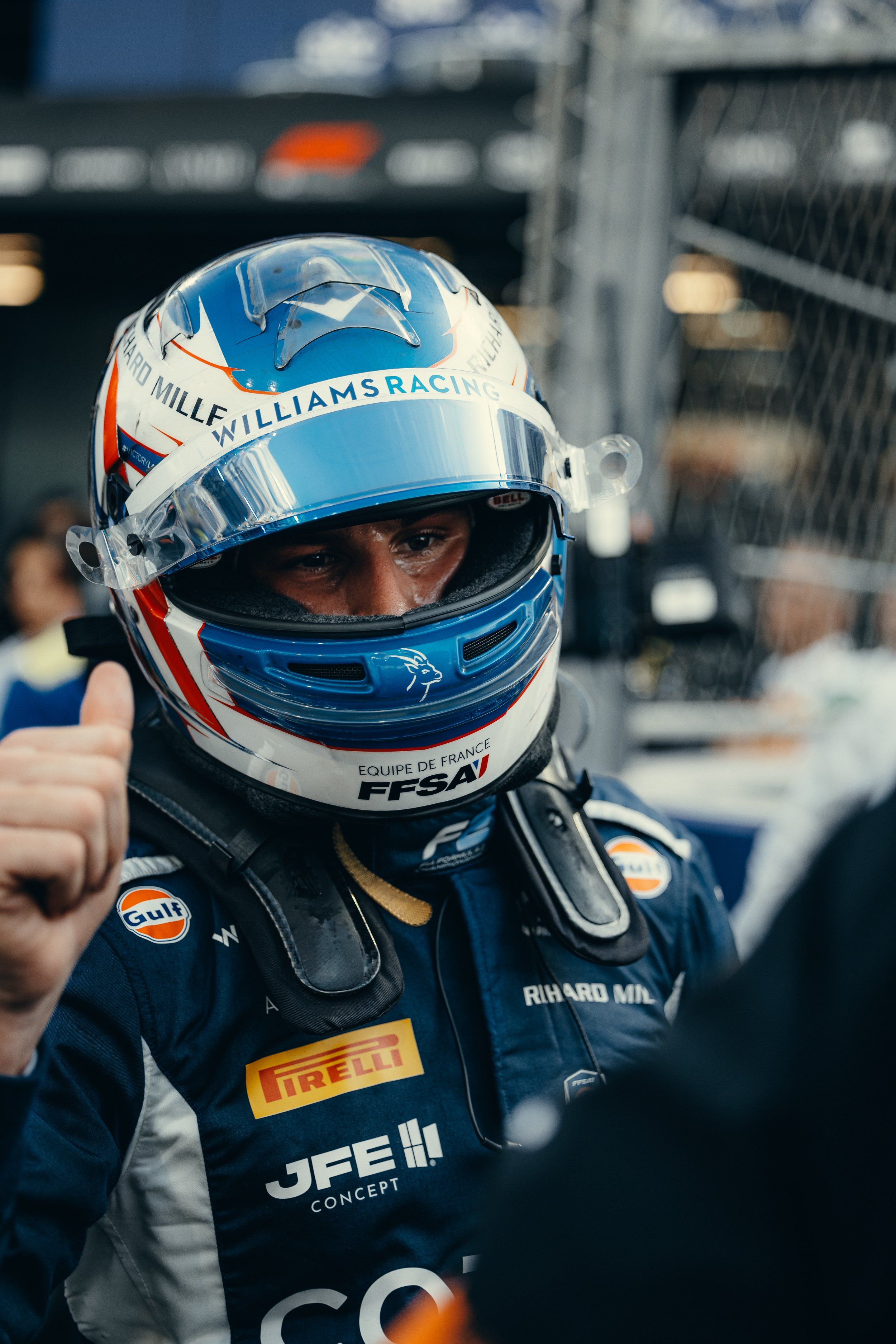 His first podium as a member of the Williams Racing Driver Academy.