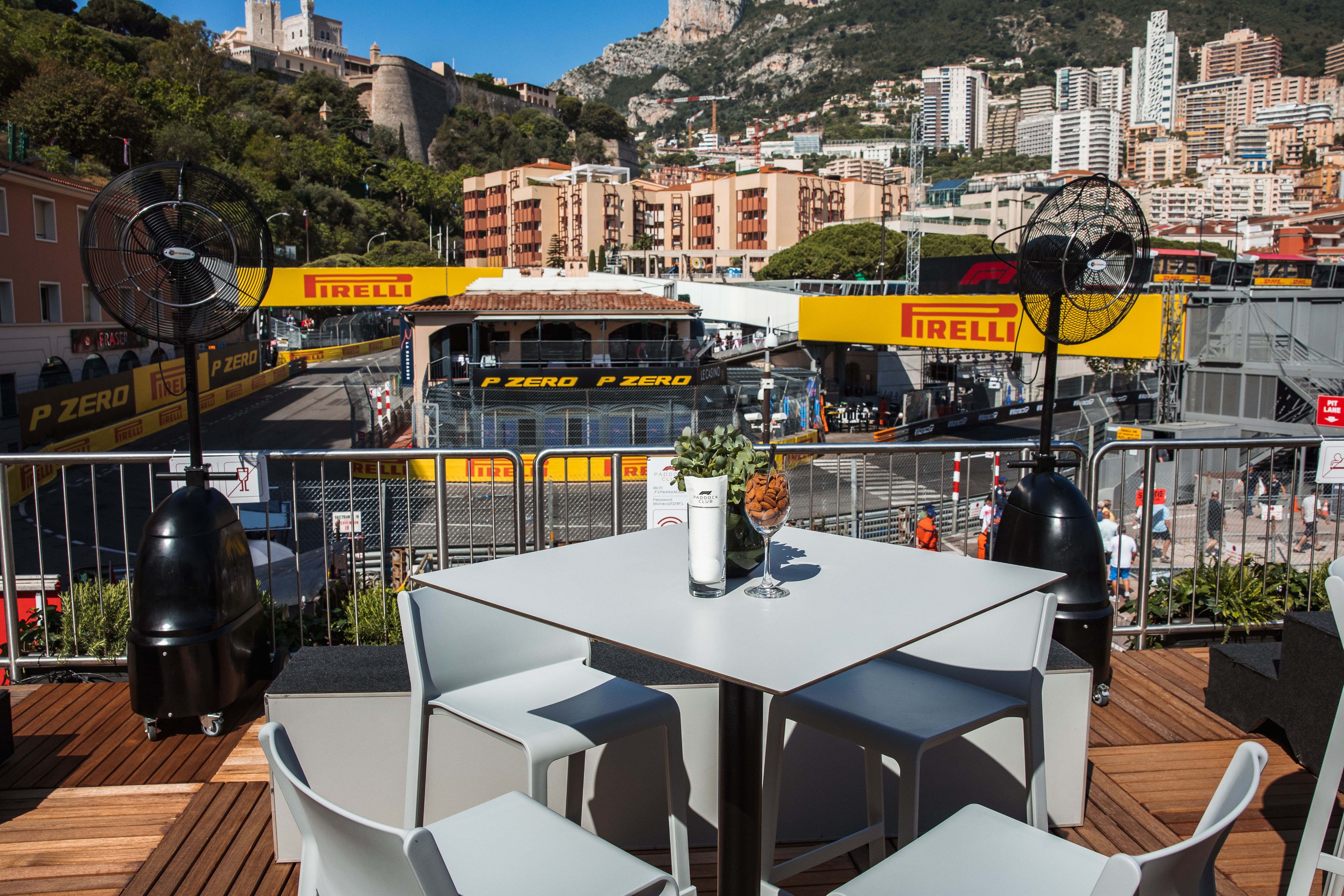 Who wouldn’t want to grab lunch here with the track so close?