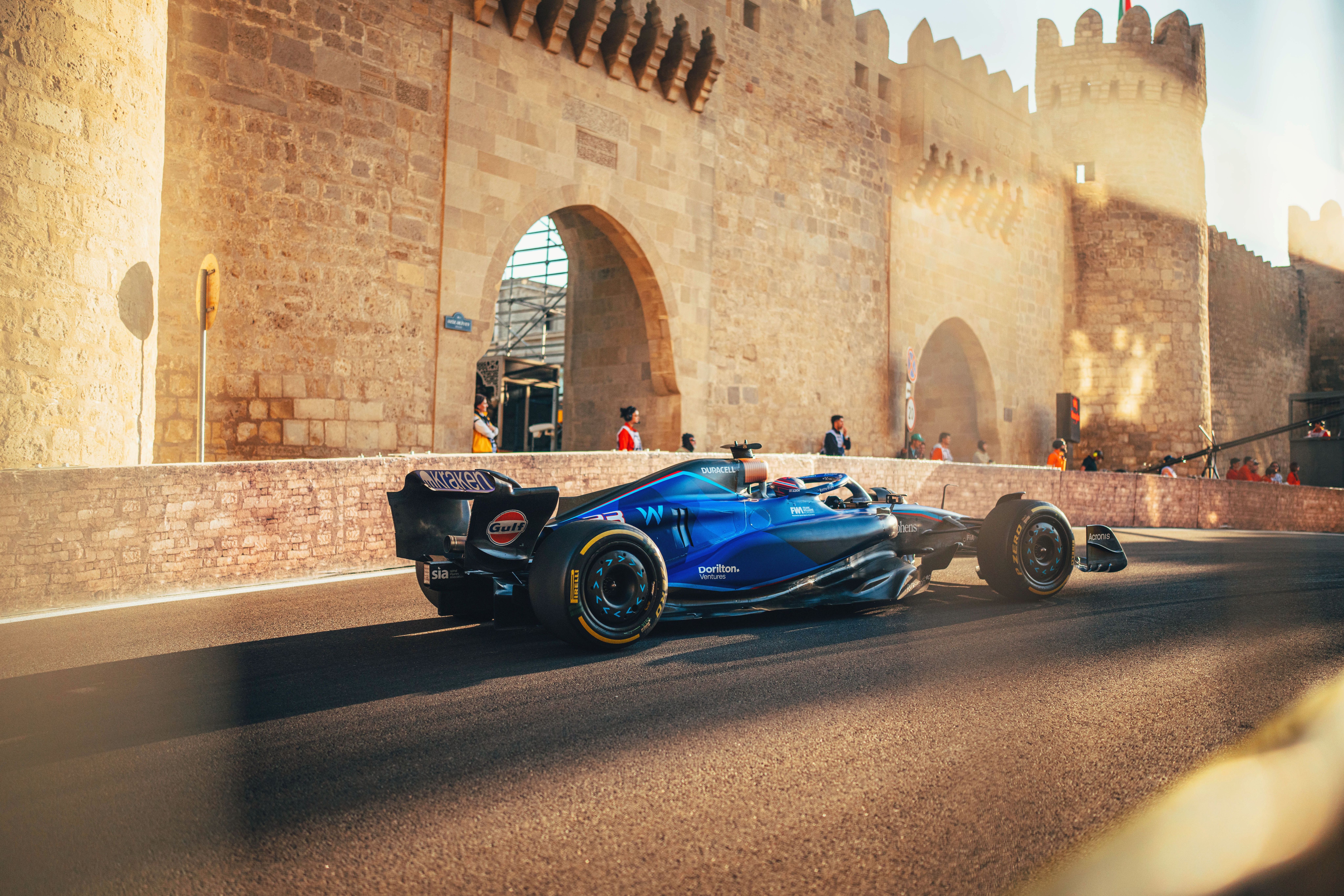 Battling hard in the Baku Sprint.