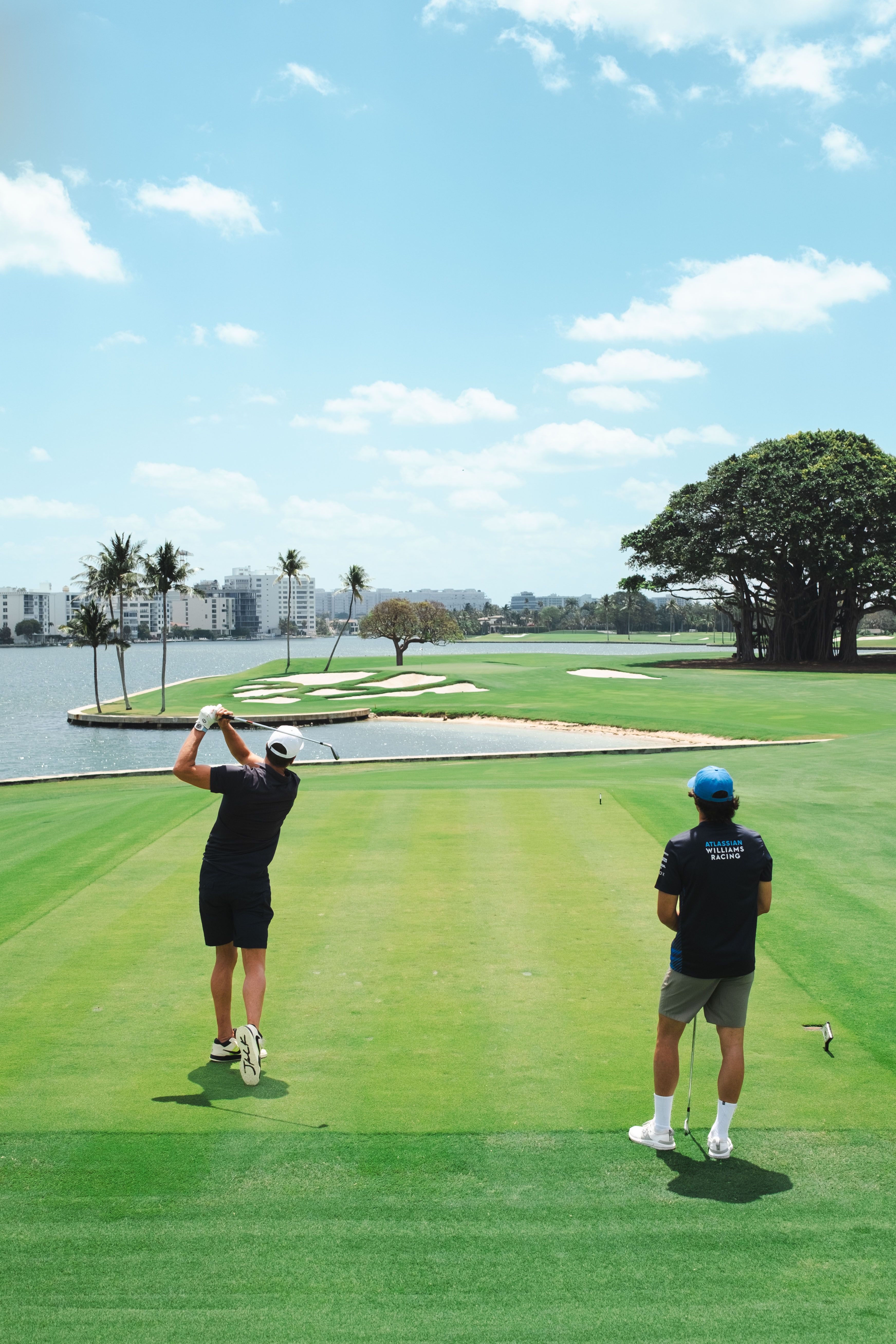 Just admiring the seven-time Super Bowl champion's swing.
