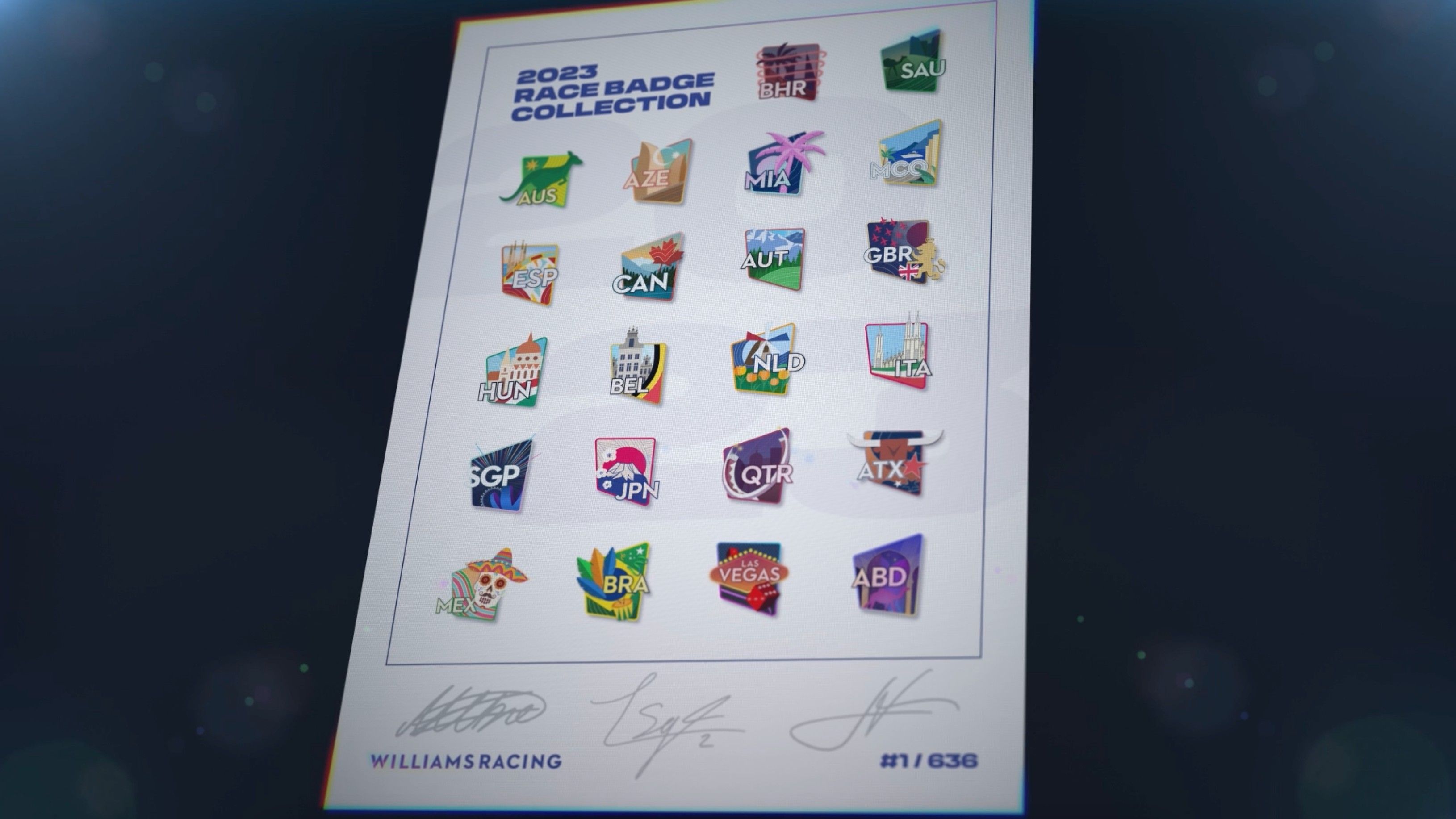 Prize delivered to fans who collected every badge | Atlassian Williams ...